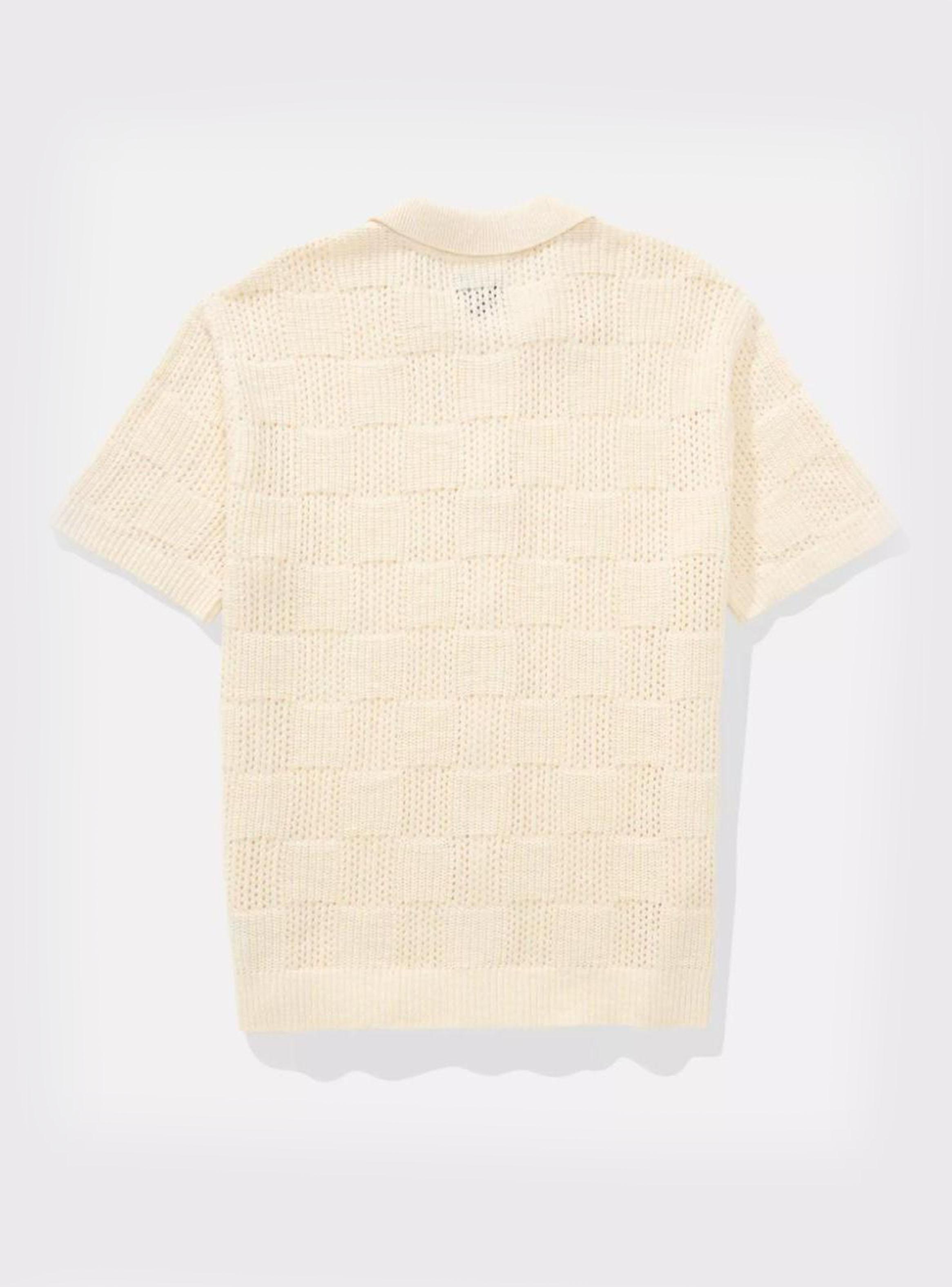 Camisa Polo AE a Cuadros con Botones para Fin de Semana-4