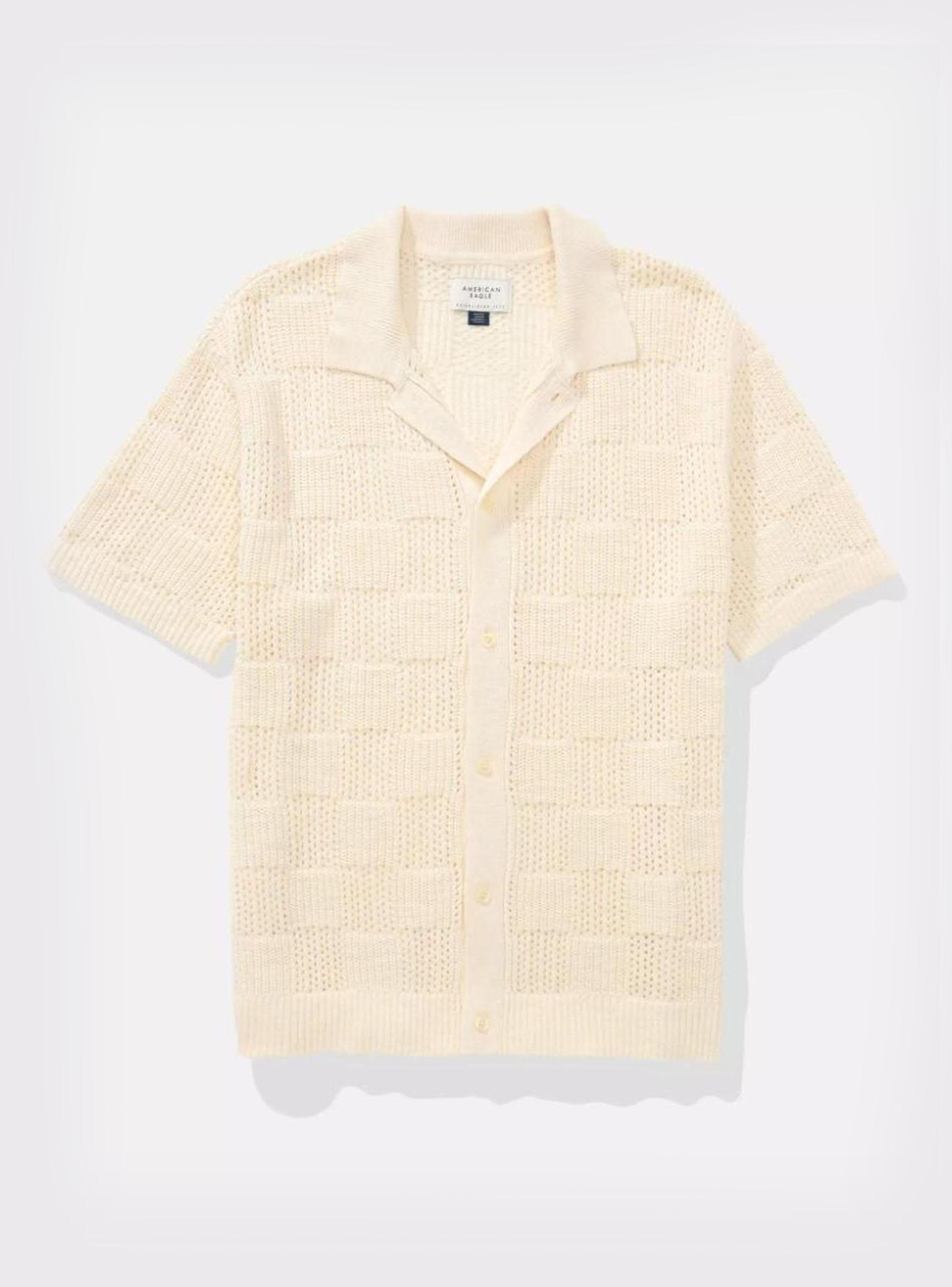 Camisa Polo AE a Cuadros con Botones para Fin de Semana-3