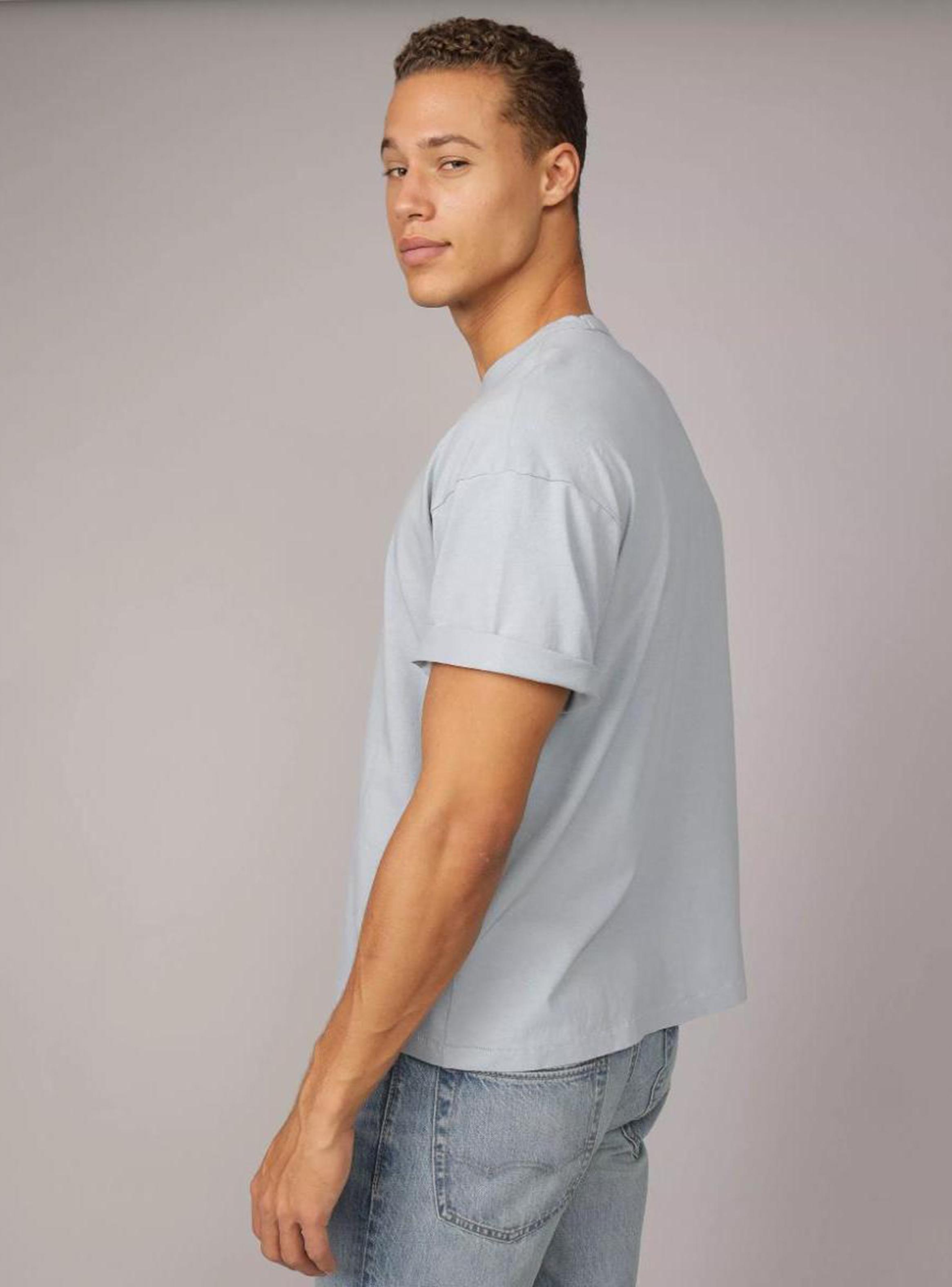 Polera Recta AE de Mezcla de Lino-1
