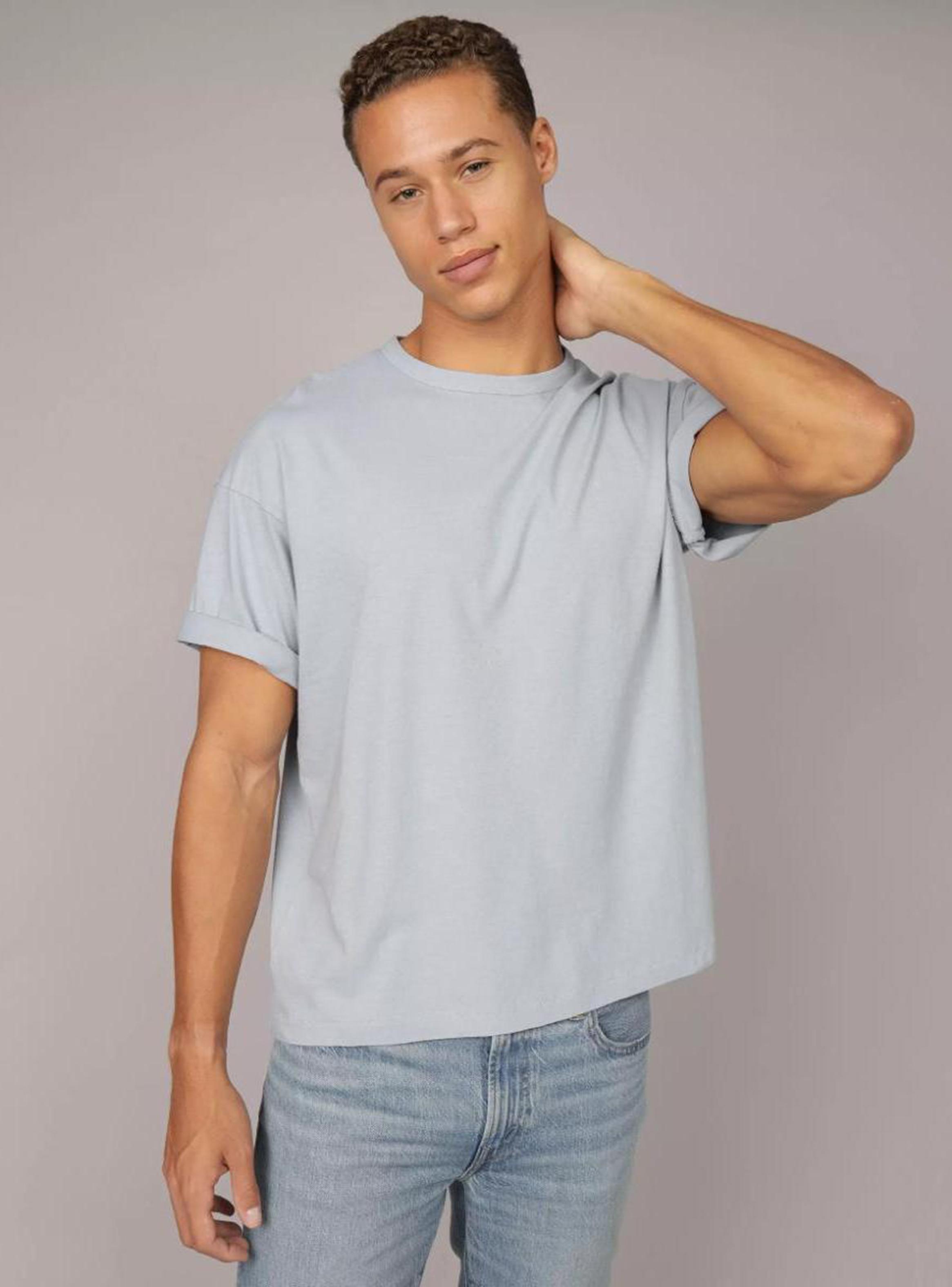 Polera Recta AE de Mezcla de Lino-0
