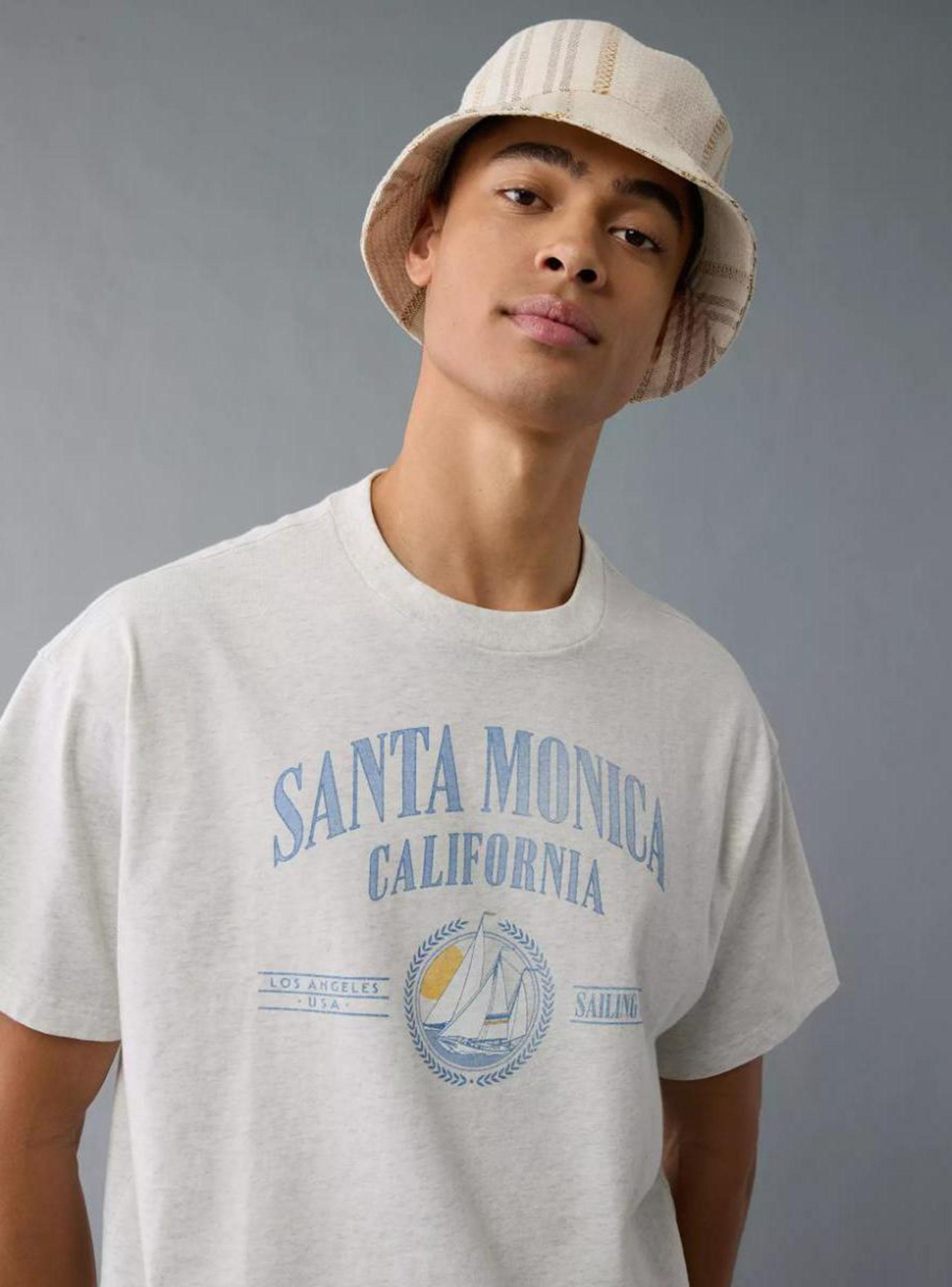 Polera AE Santa Monica California Manga Corta-2