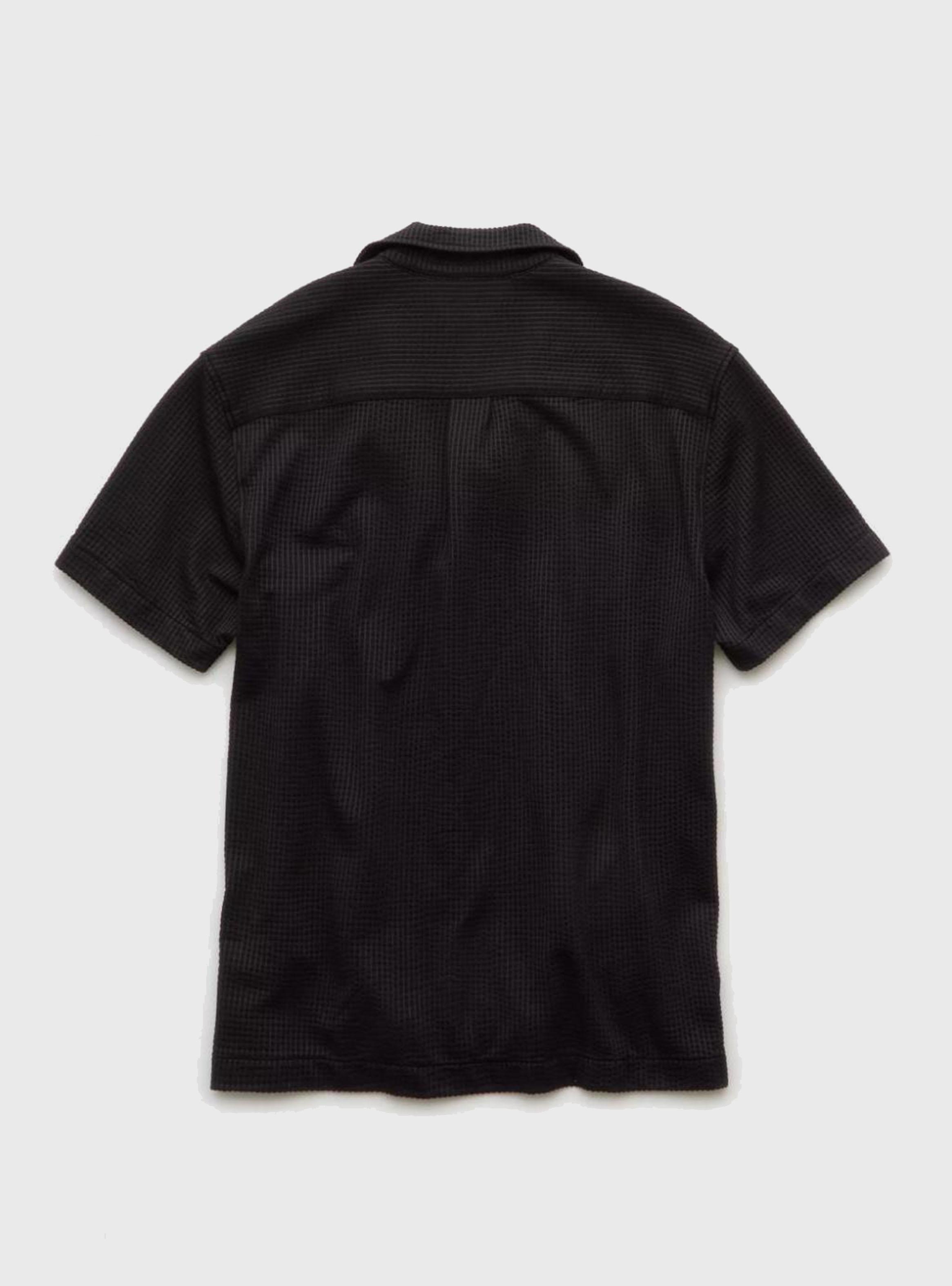 Camisa AE Estilo Rústico de Cloqué con Botones-3