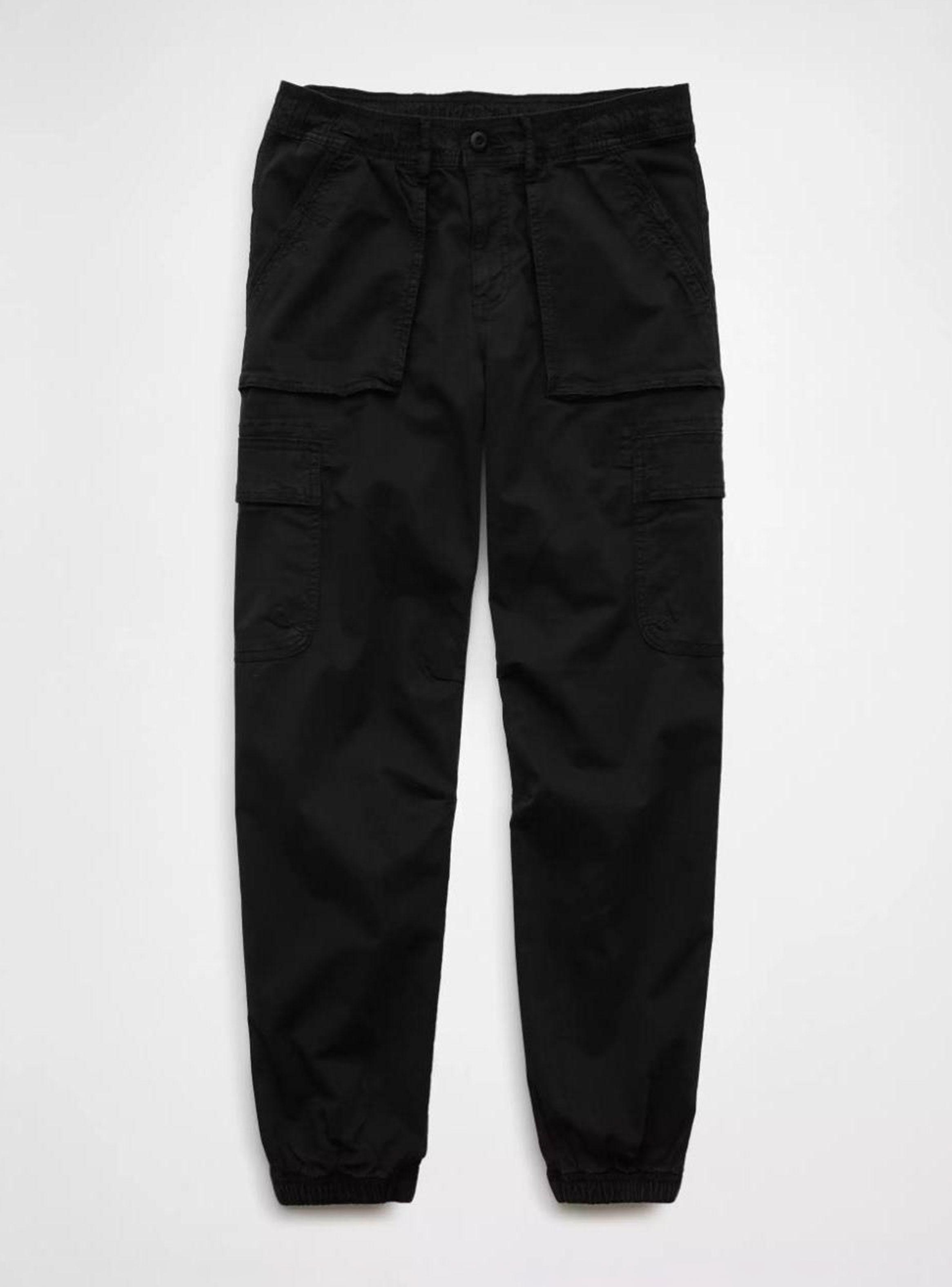 Pantalón Jogger Carga Holgado de Cintura Alta Stretch-3