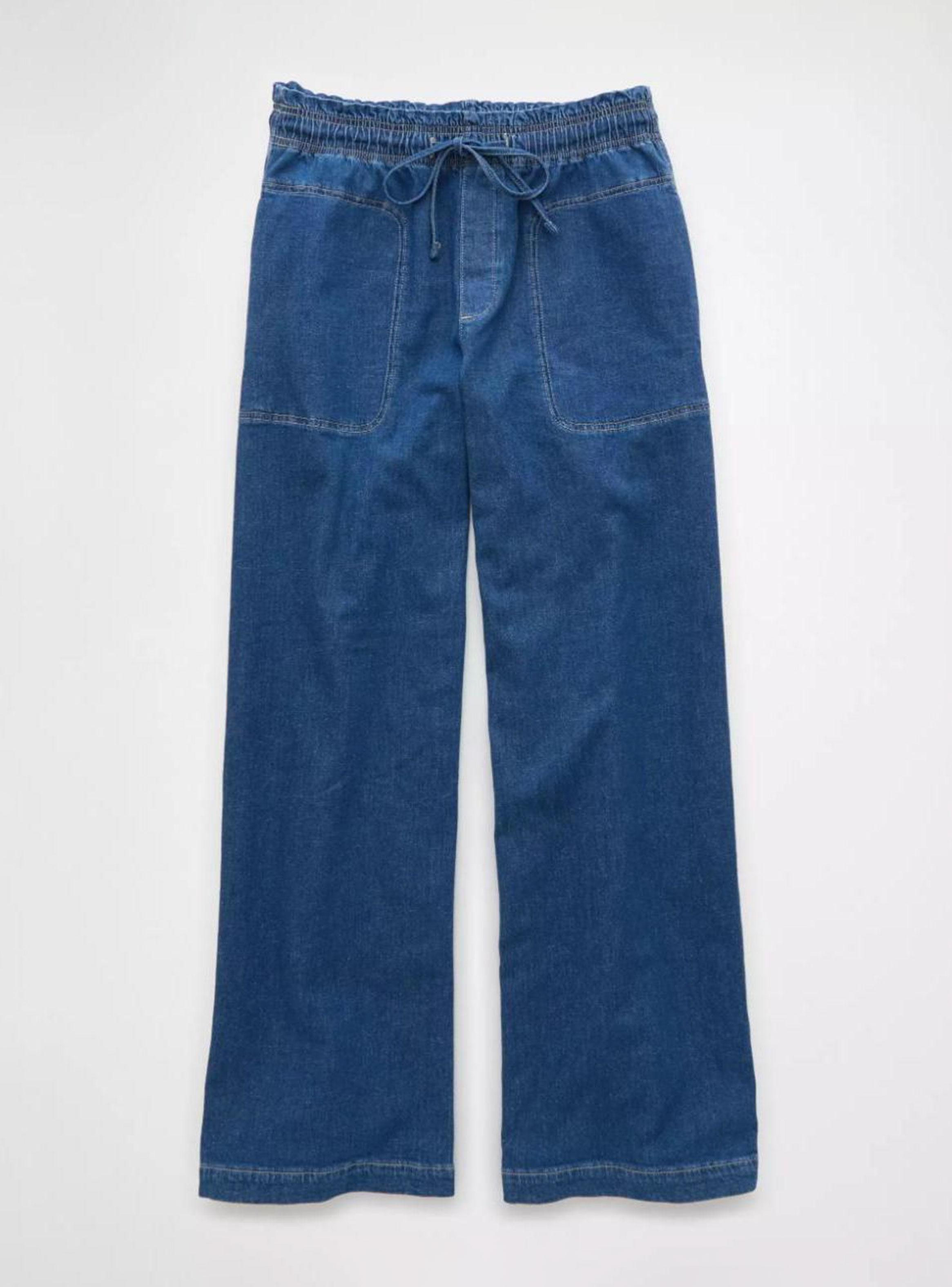 Pantalón Ae Dreamy Drape Fáciles de Poner de Mezcla de Lino-3