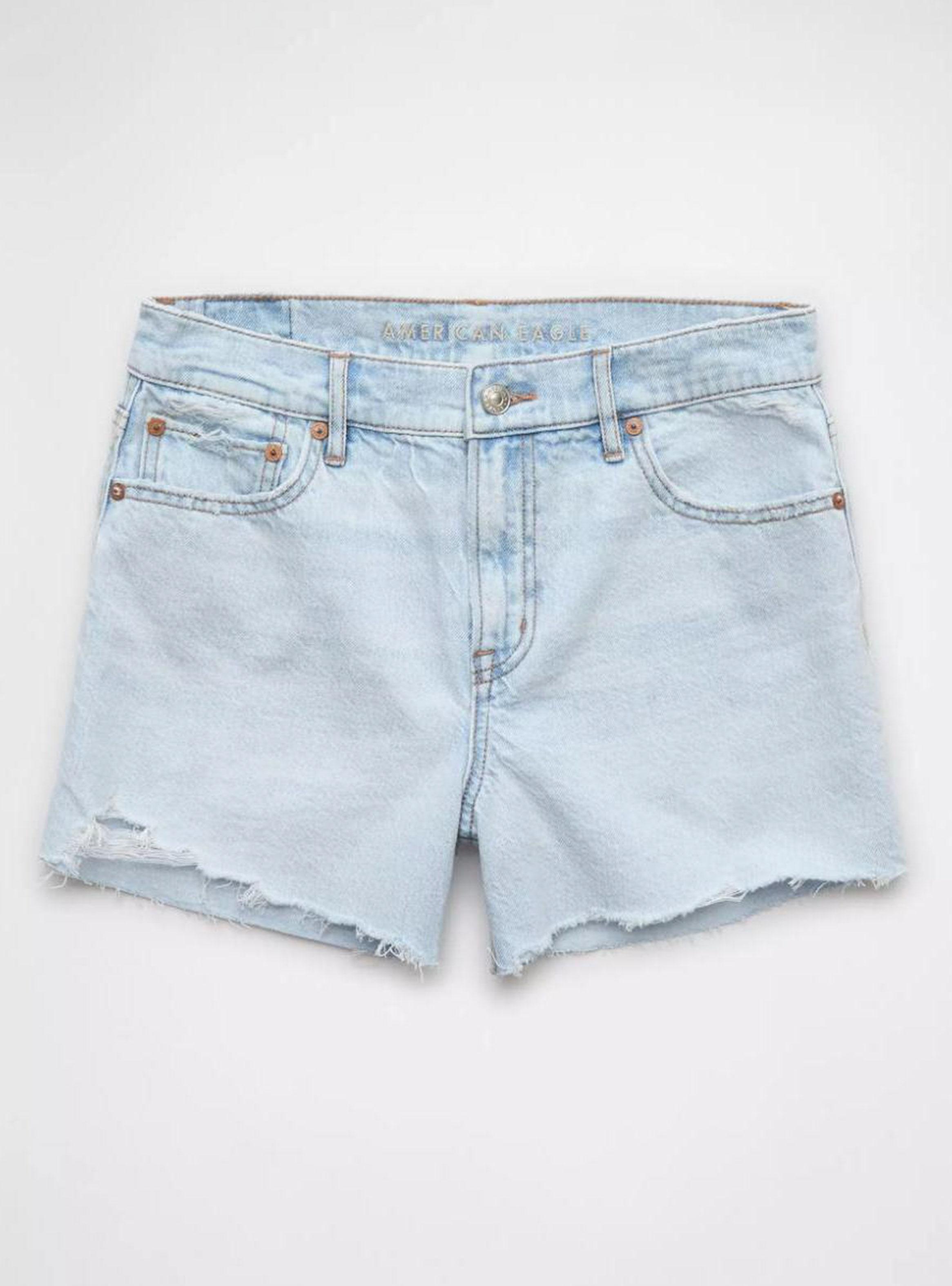 Short Ae Strigid Ripped Súper High Waisted Relaxed Denim-3