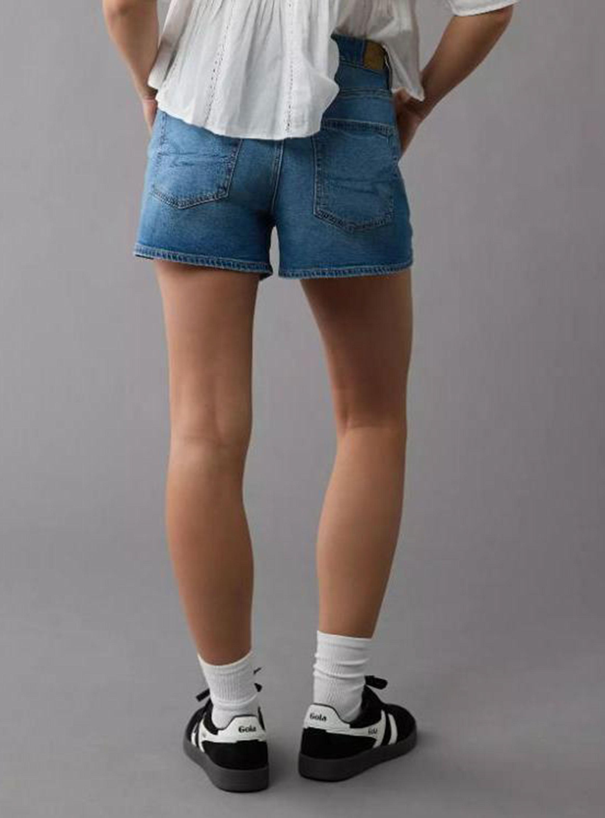 Short Ae Strigid de Mezclilla Relajado Cintura Súper Alta-1