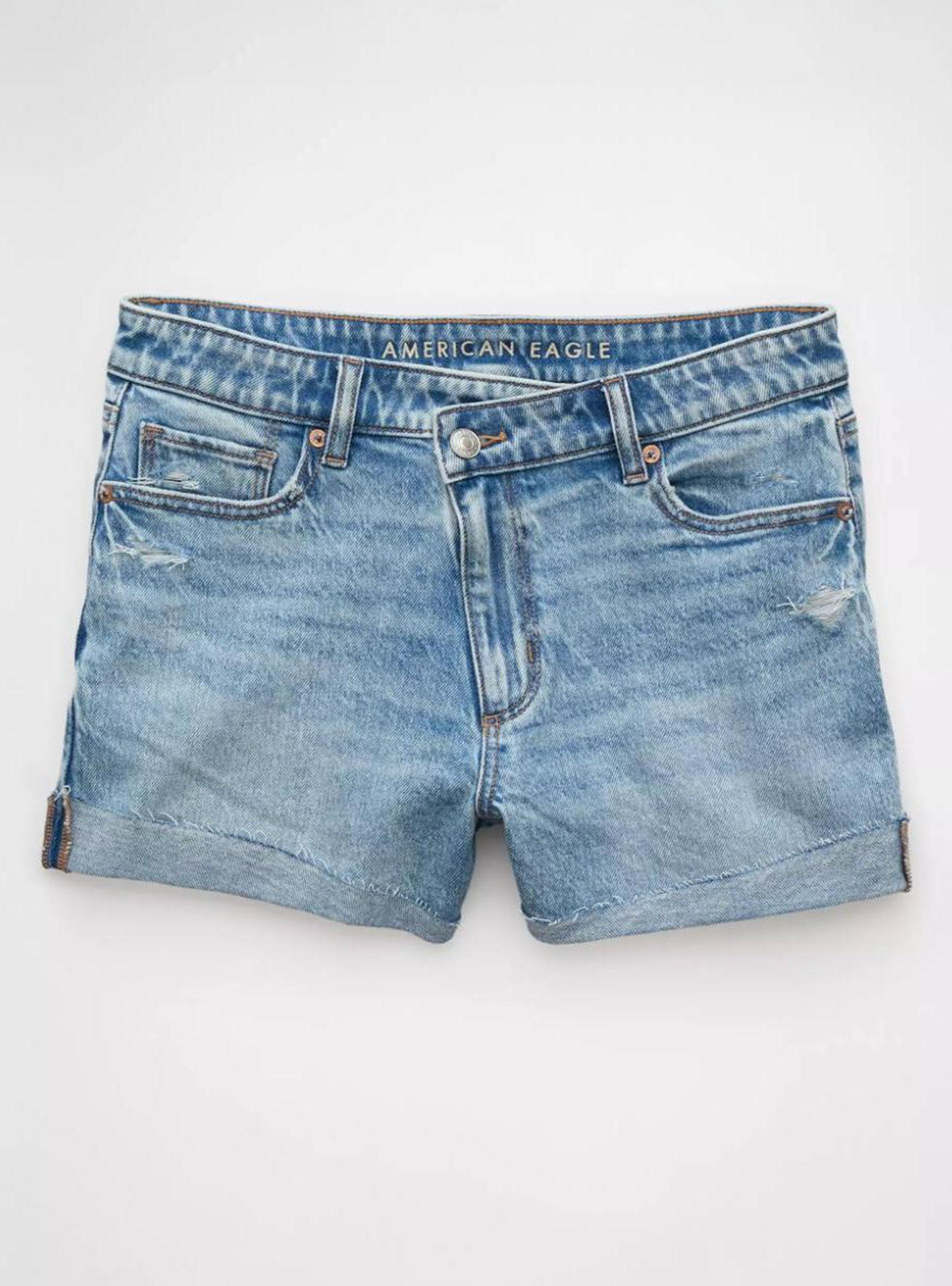 Short Ae Stretch Ripped Denim Mom-3