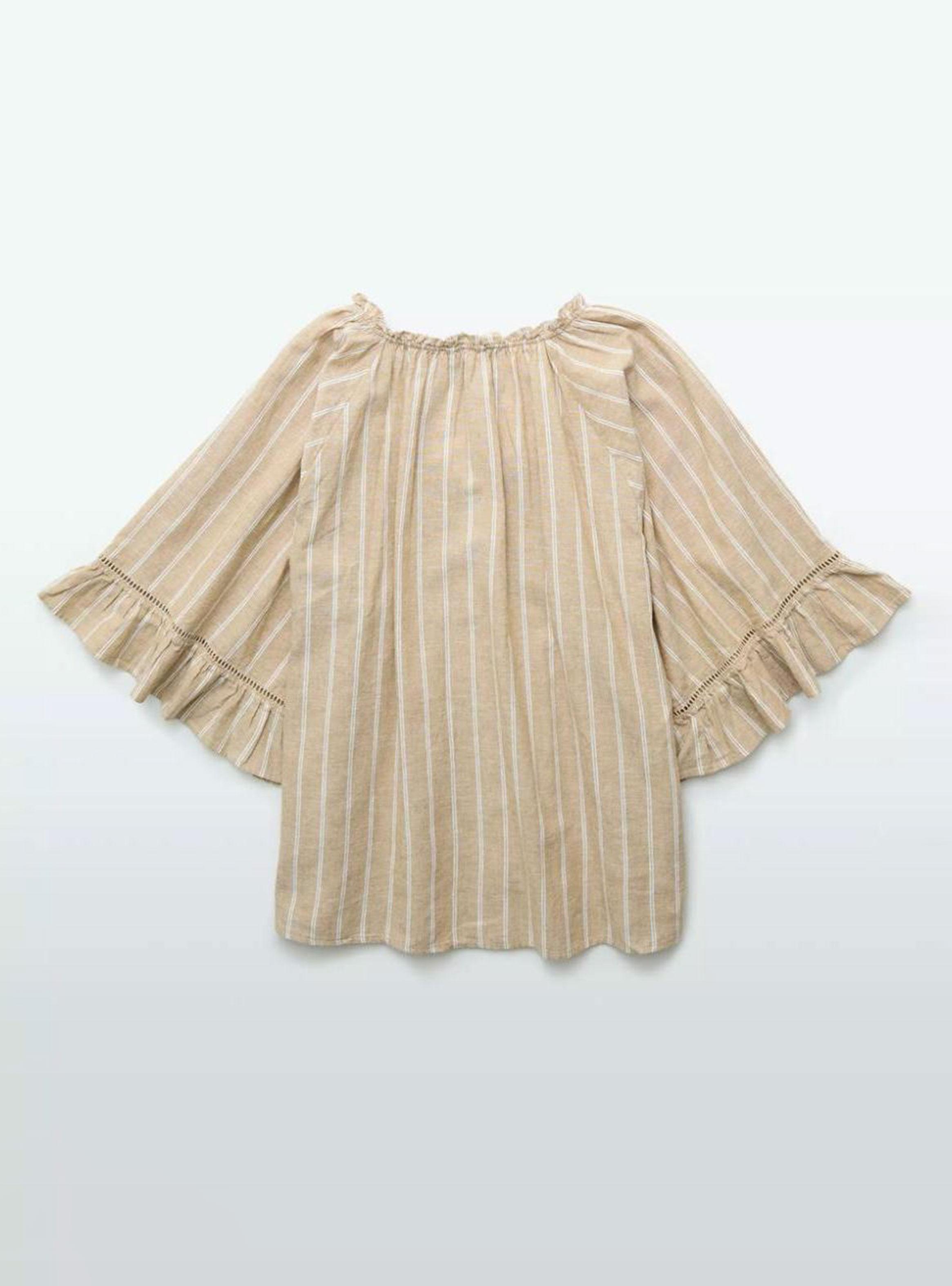 Blusa Rayada Ae con Vuelos-3