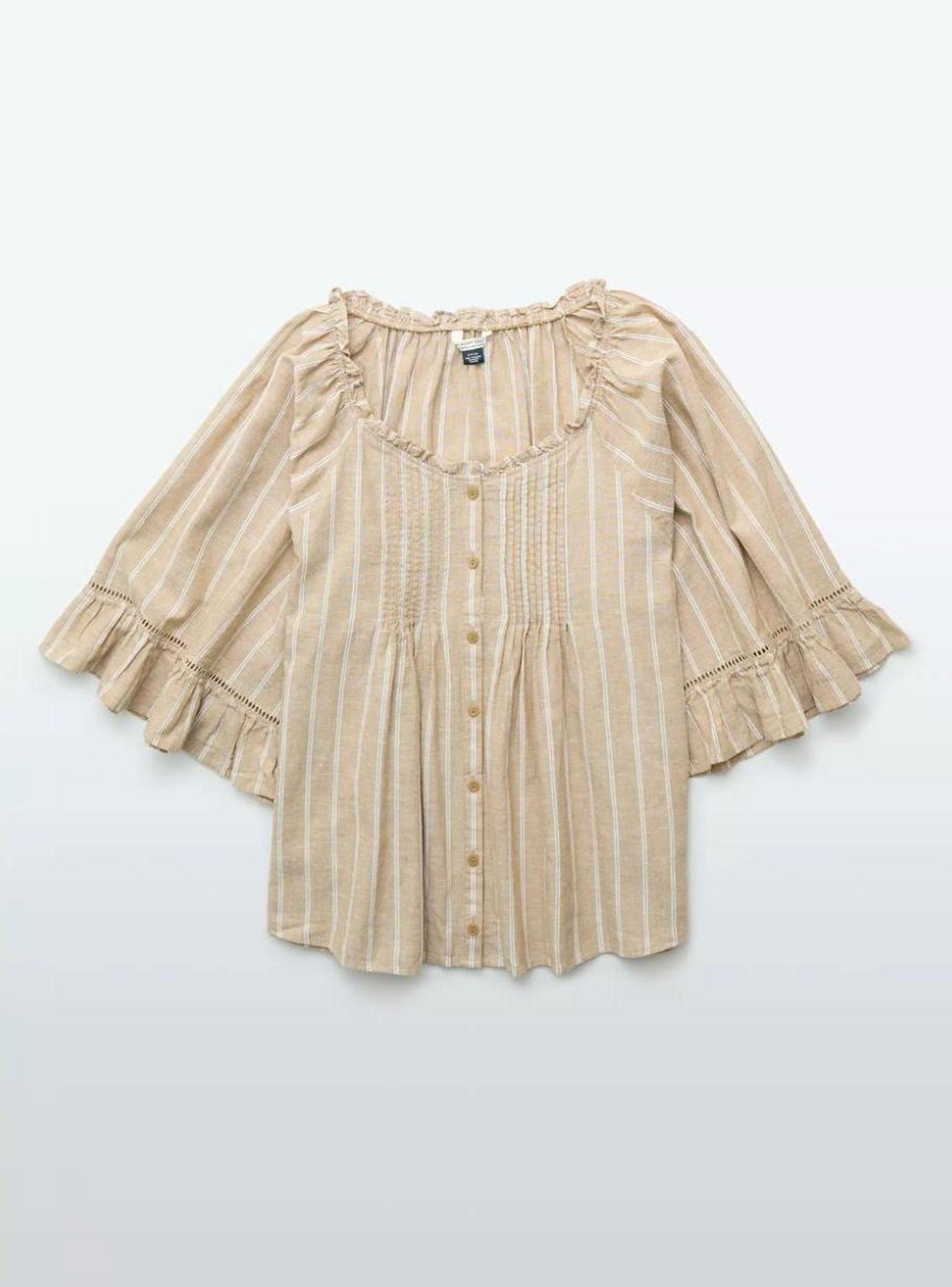 Blusa Rayada Ae con Vuelos-2
