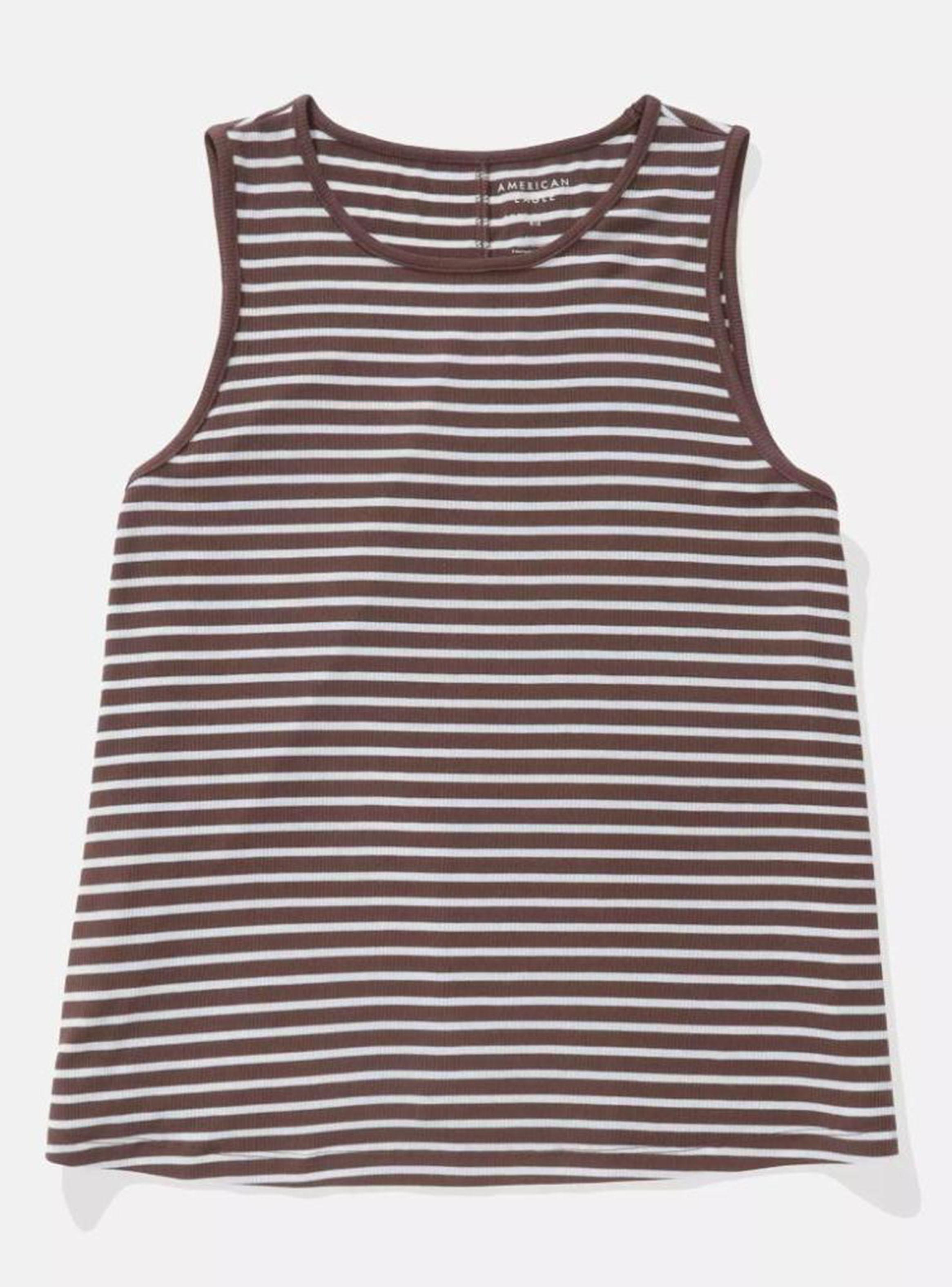 Polera Ae sin Mangas Rayada-2