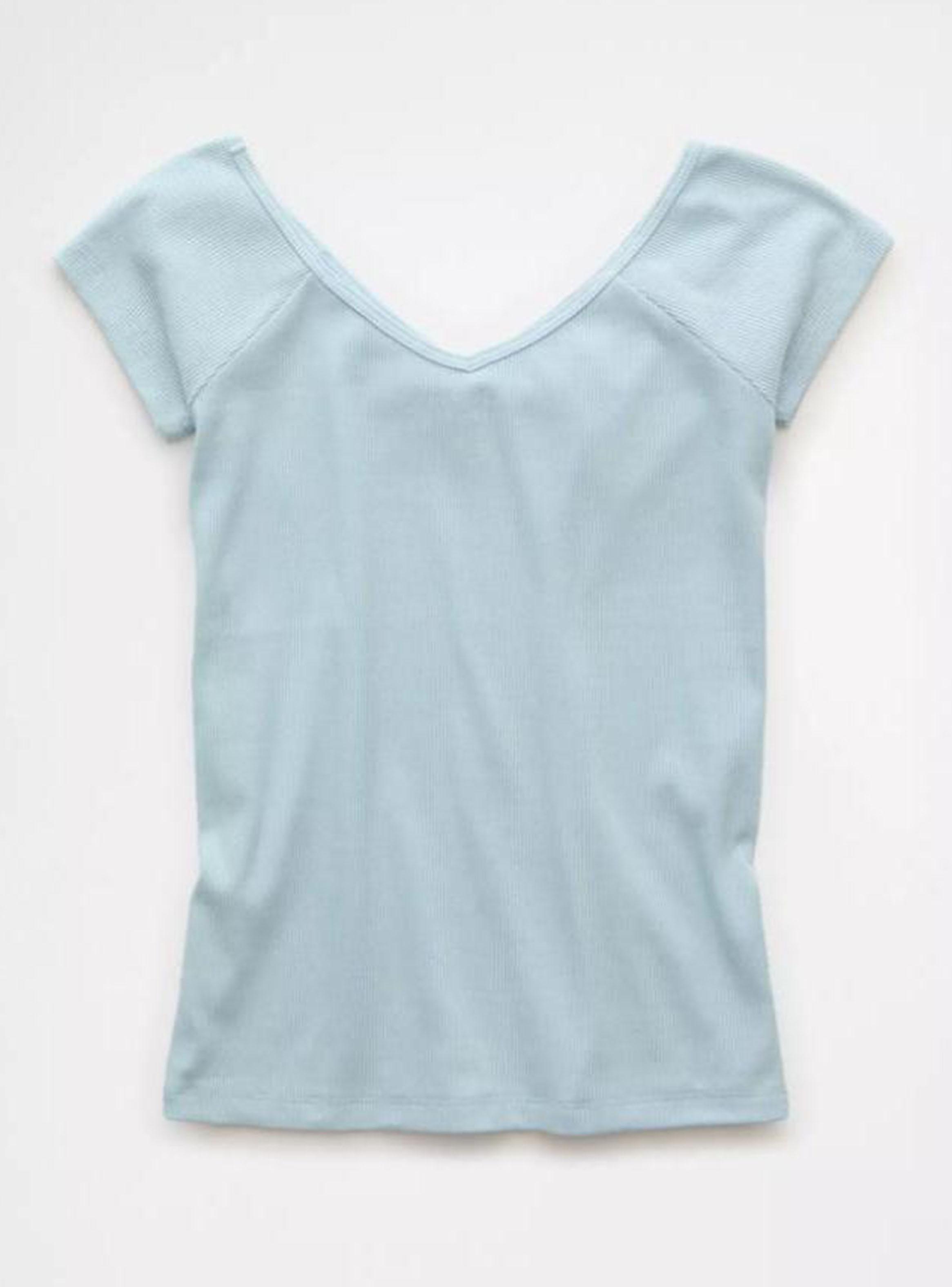 Top Ae Saltwash V Neck Baby Tee-4
