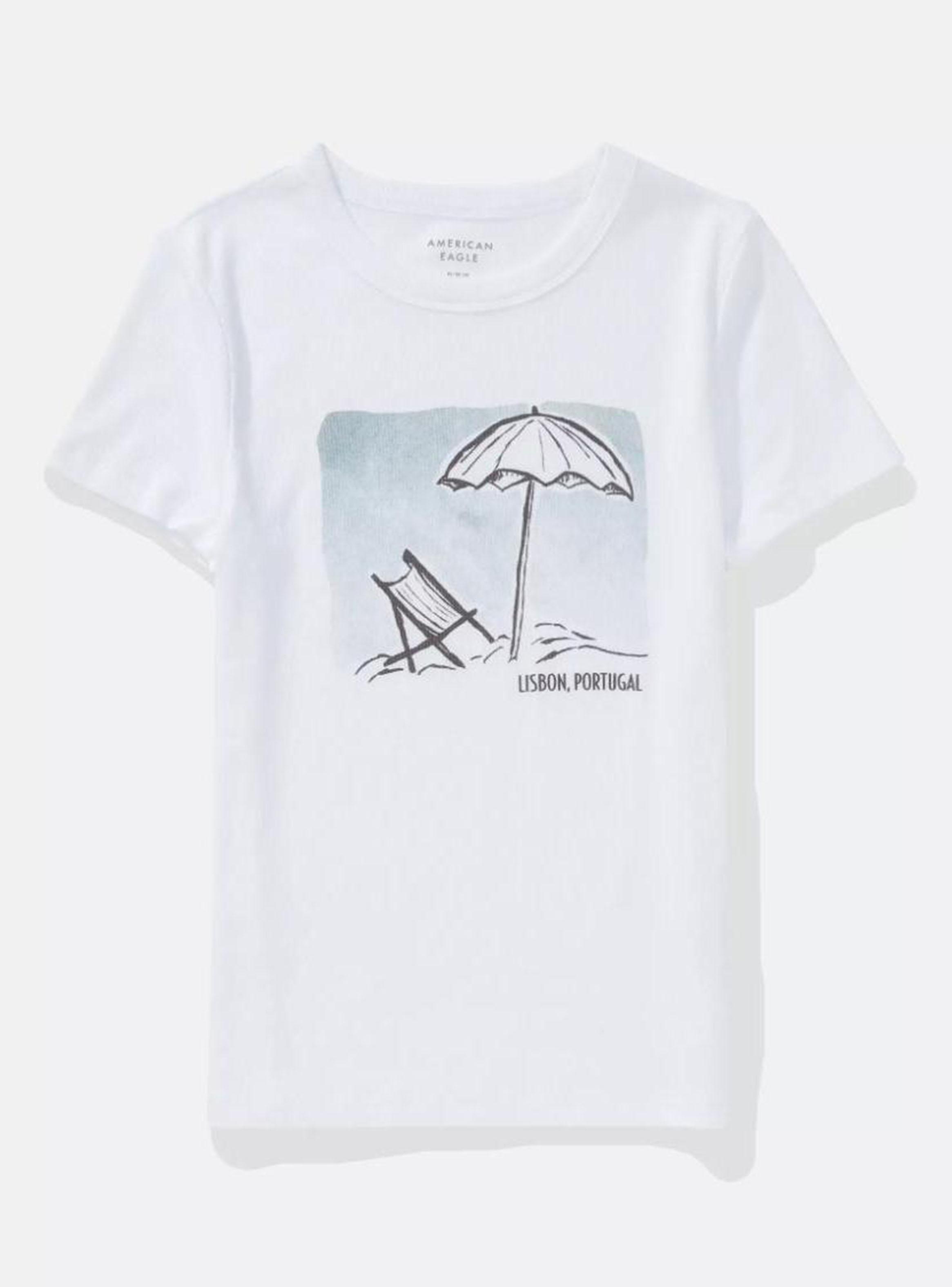 Polera Clásica Ae Cuello Redondo y Gráfica Playera-2