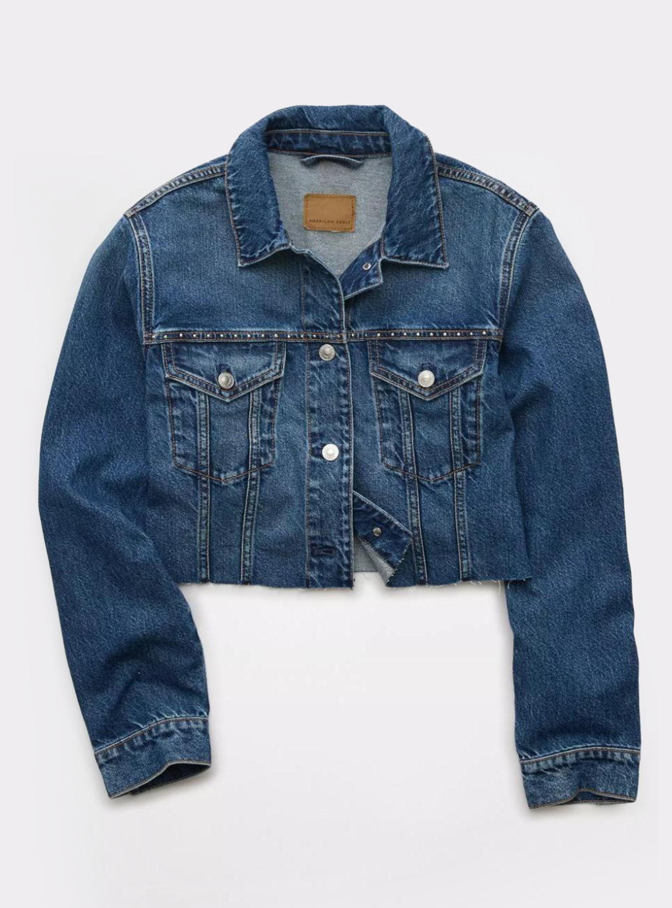 Chaqueta Ae Denim Corte Clásica-3