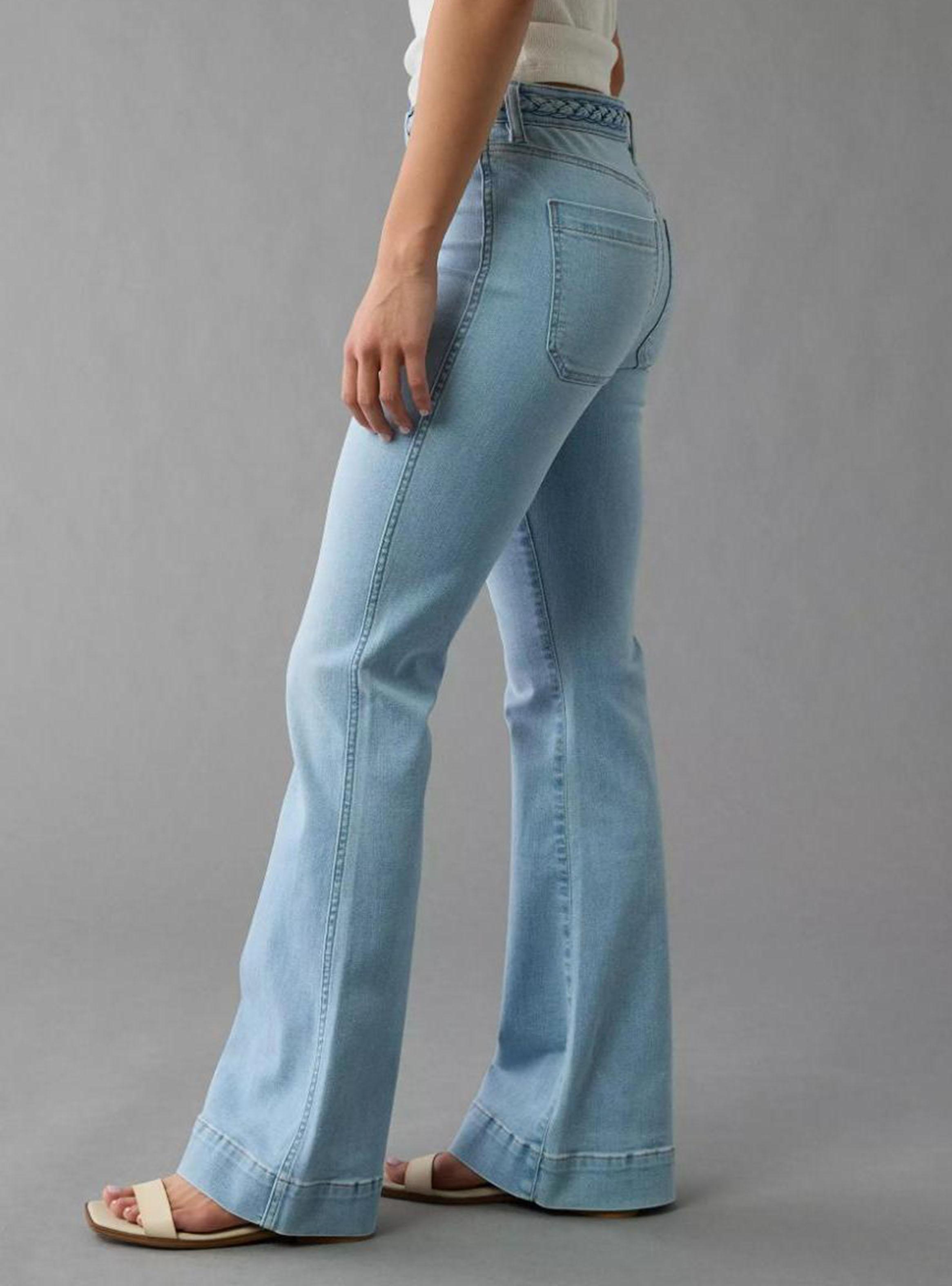 Jeans Acampanado de Cintura Súper Alta Ae Next Level-2