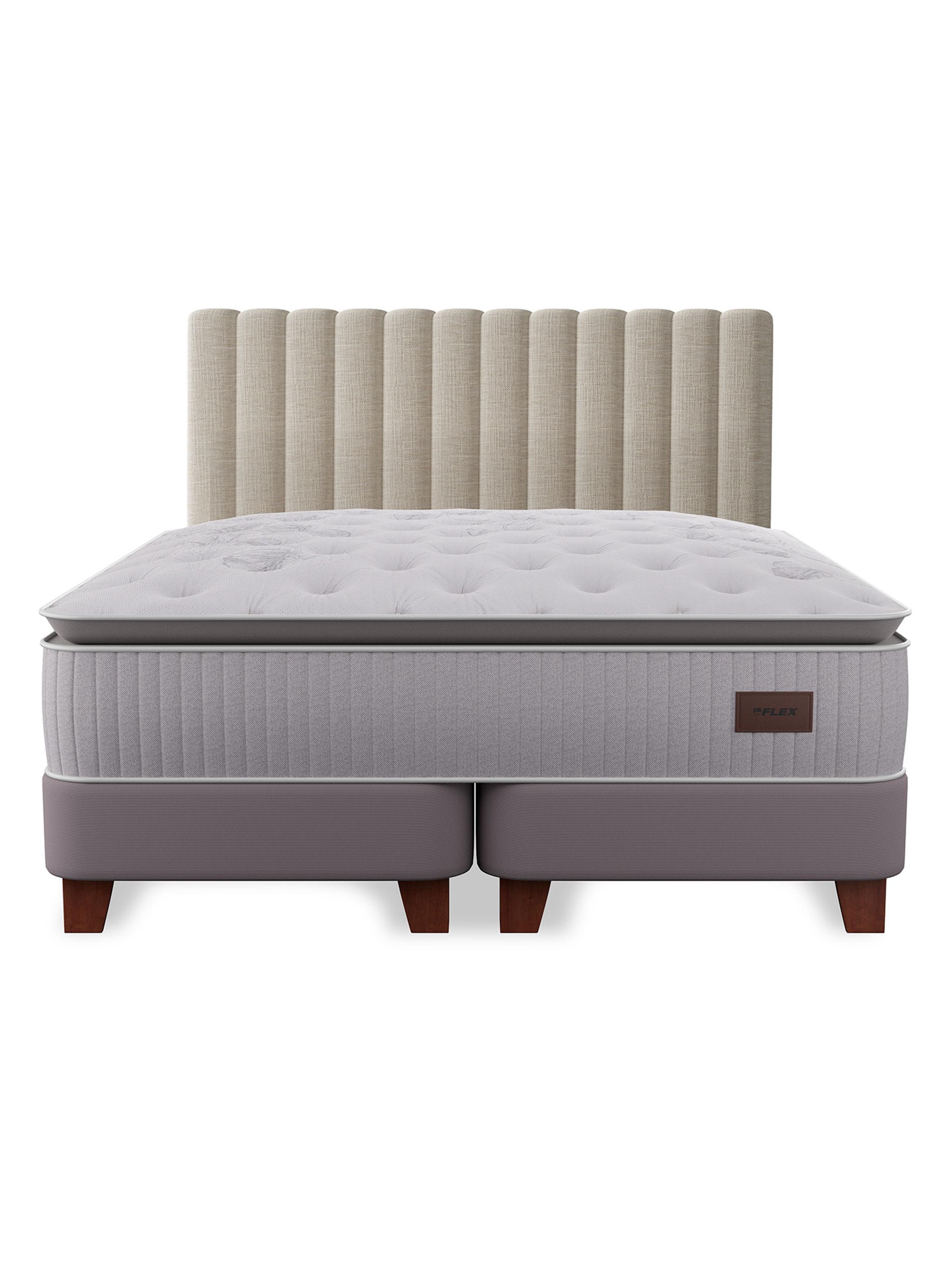 Cama Europea Heritage 2 plazas 150x200 cm + Respaldo Tubular-2