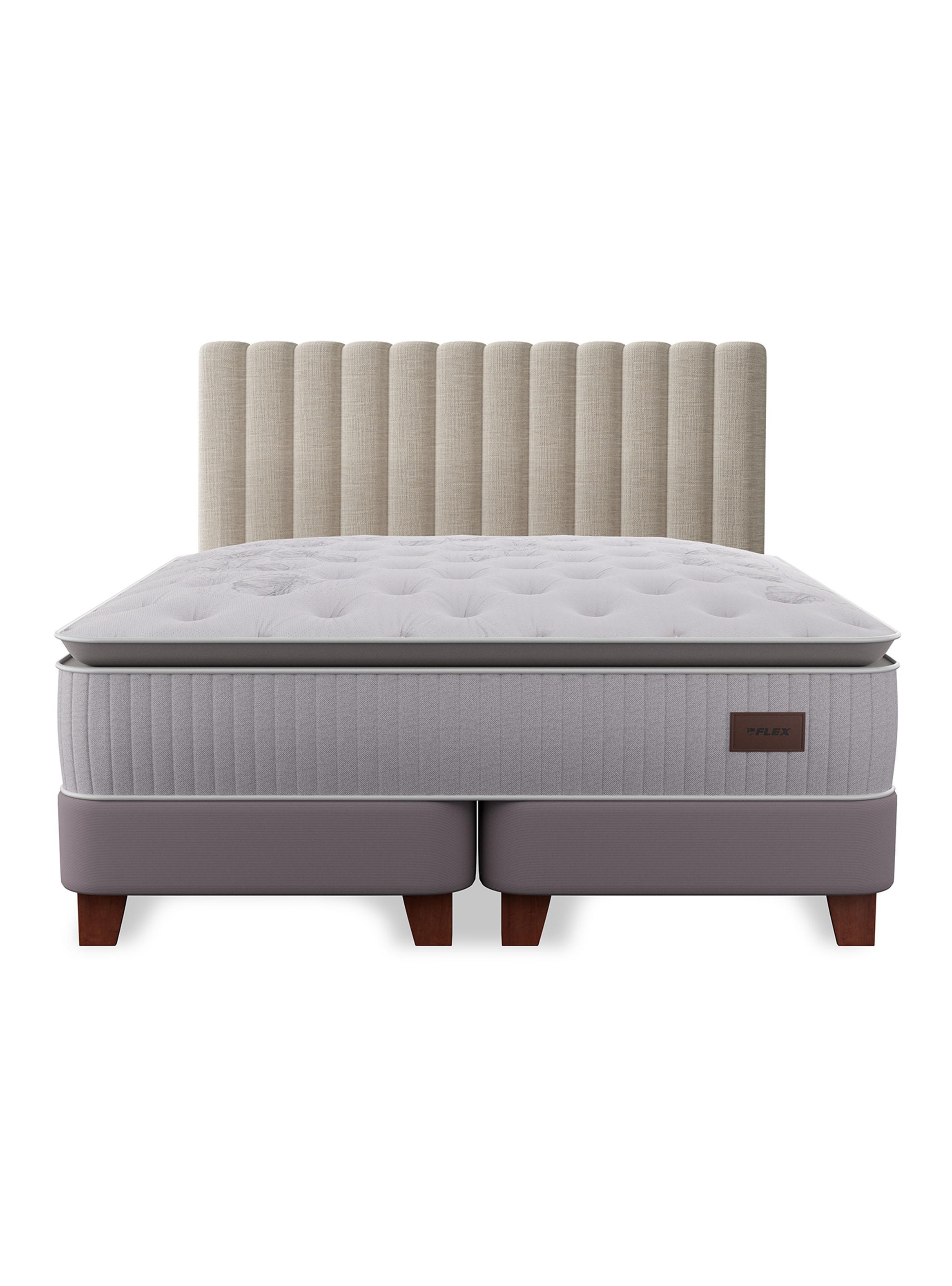Cama Europea Heritage King 180x200 cm + Respaldo Tubular-2
