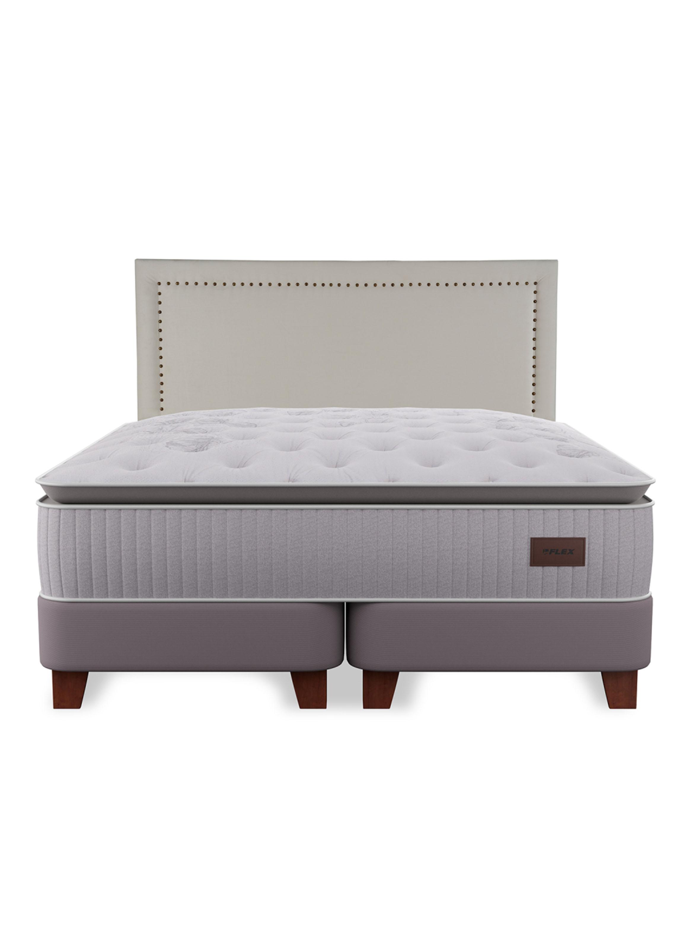 Cama Europea Heritage King 180x200 cm + Respaldo Tachas-2
