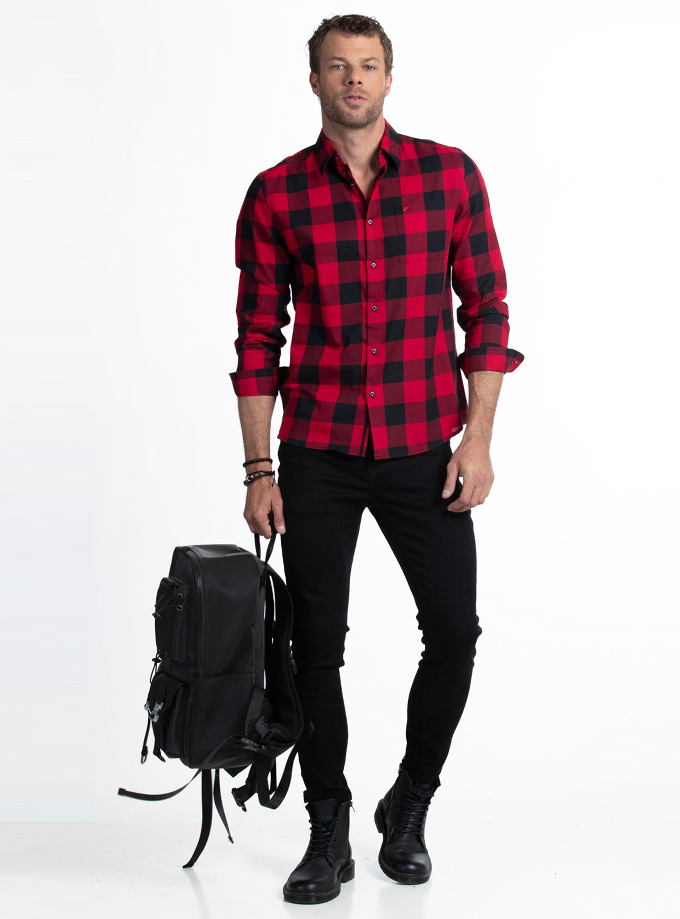 Camisa Print Regular Poplin-3