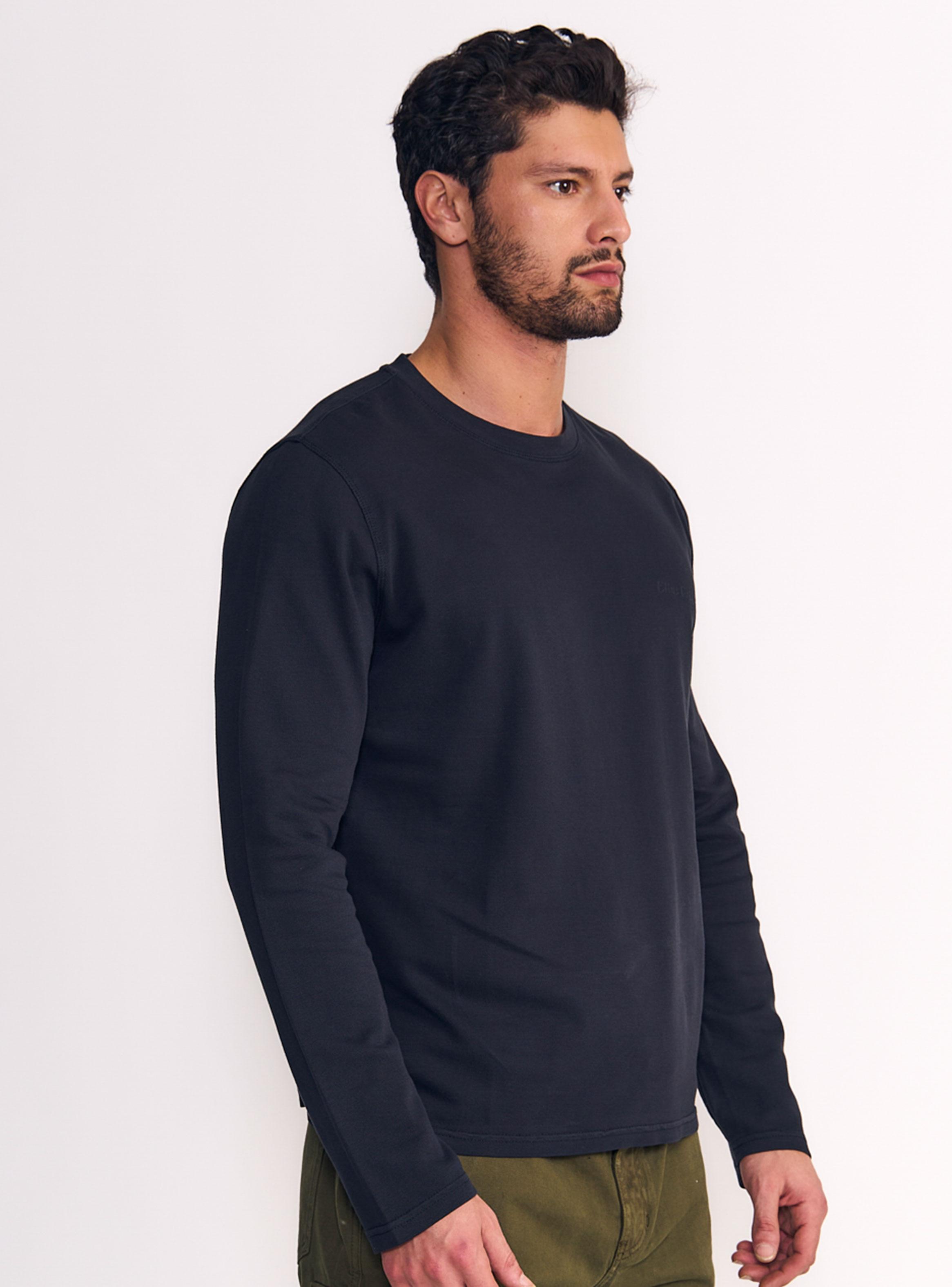 Polera Regular Fit Garment Dye Piqué Manga Larga-2
