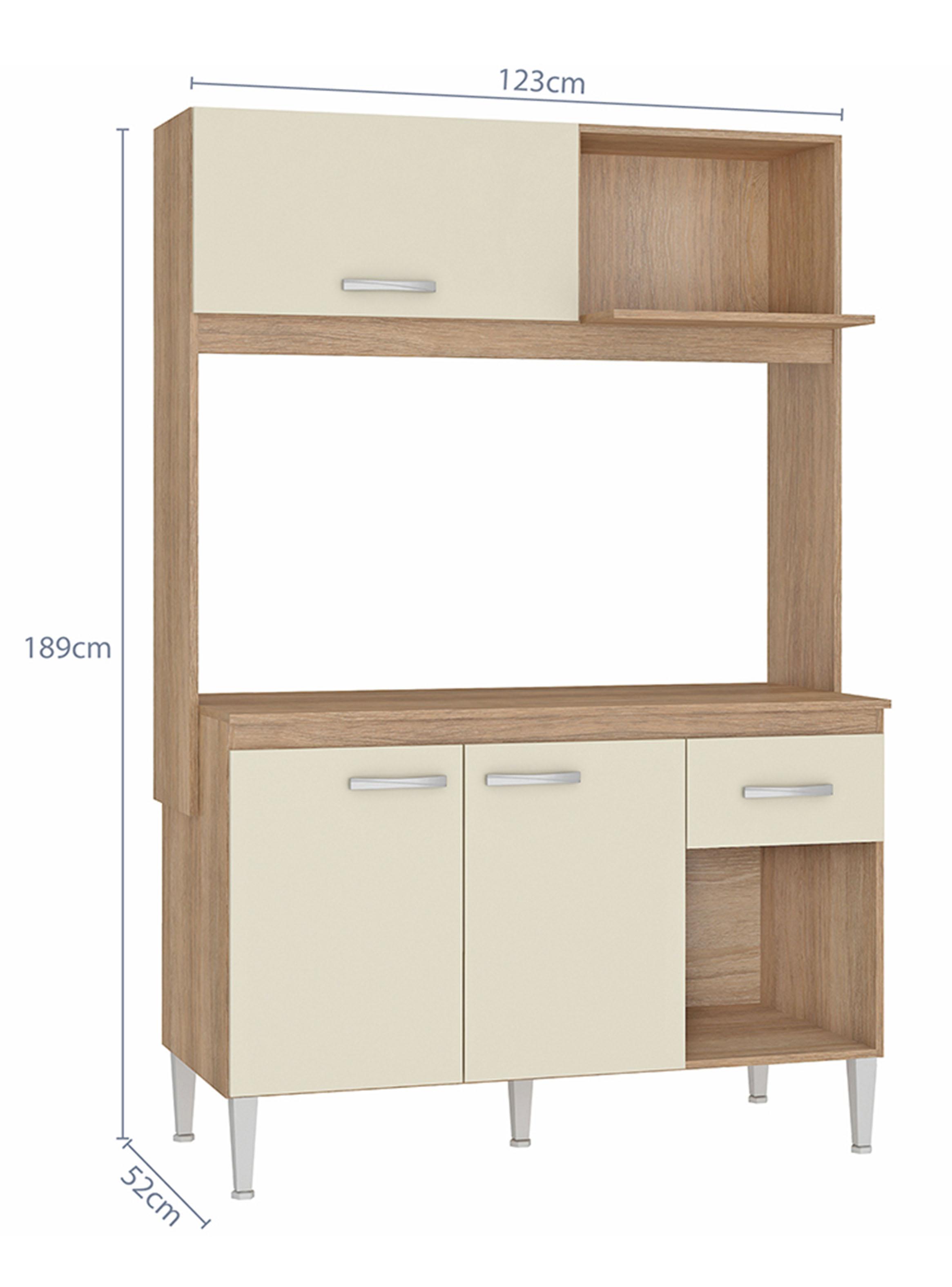 Kit Cocina Sarah 189x52x123 cm-1