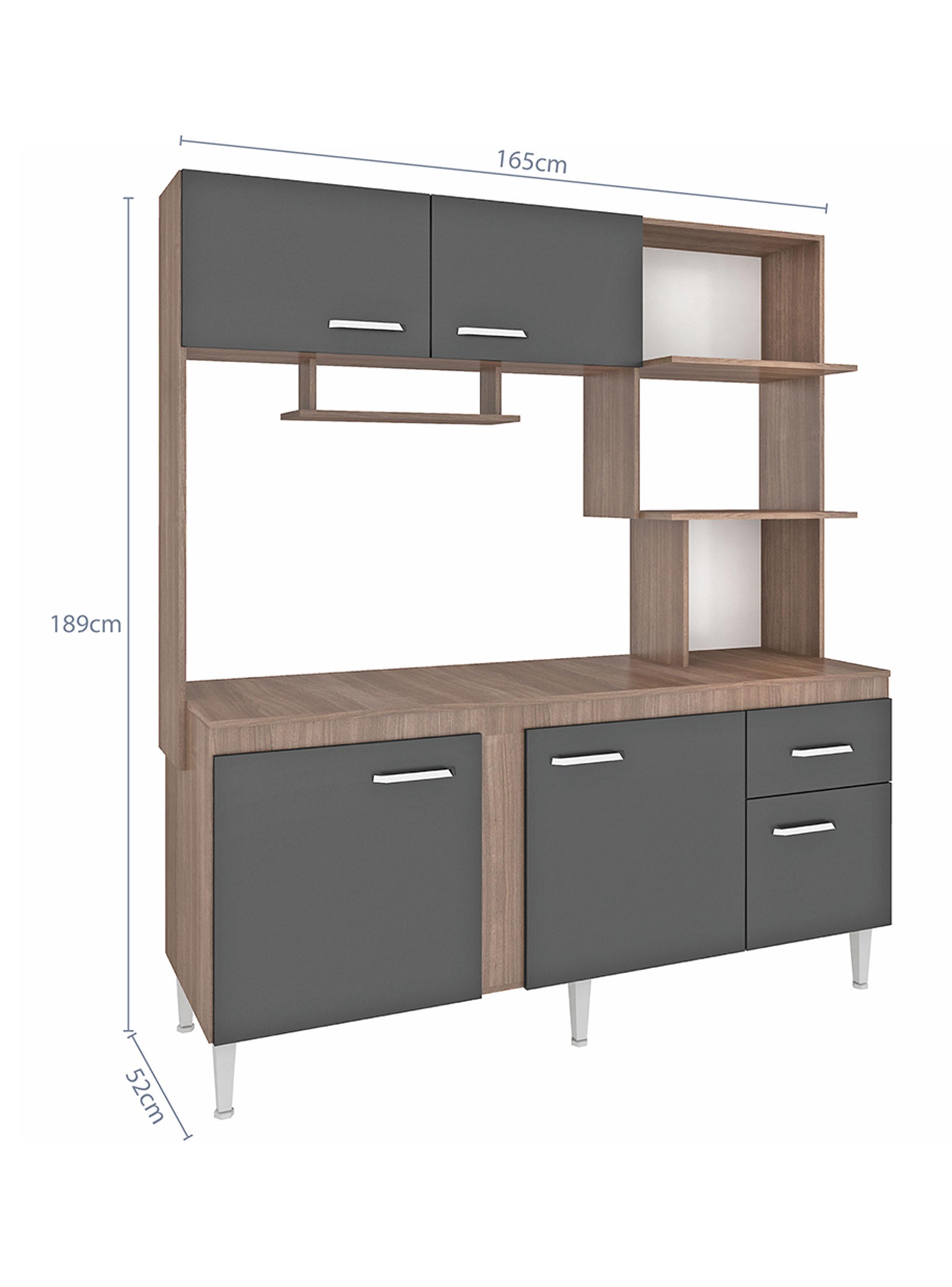 Kit Cocina Sevilla 189x52x165 cm-1