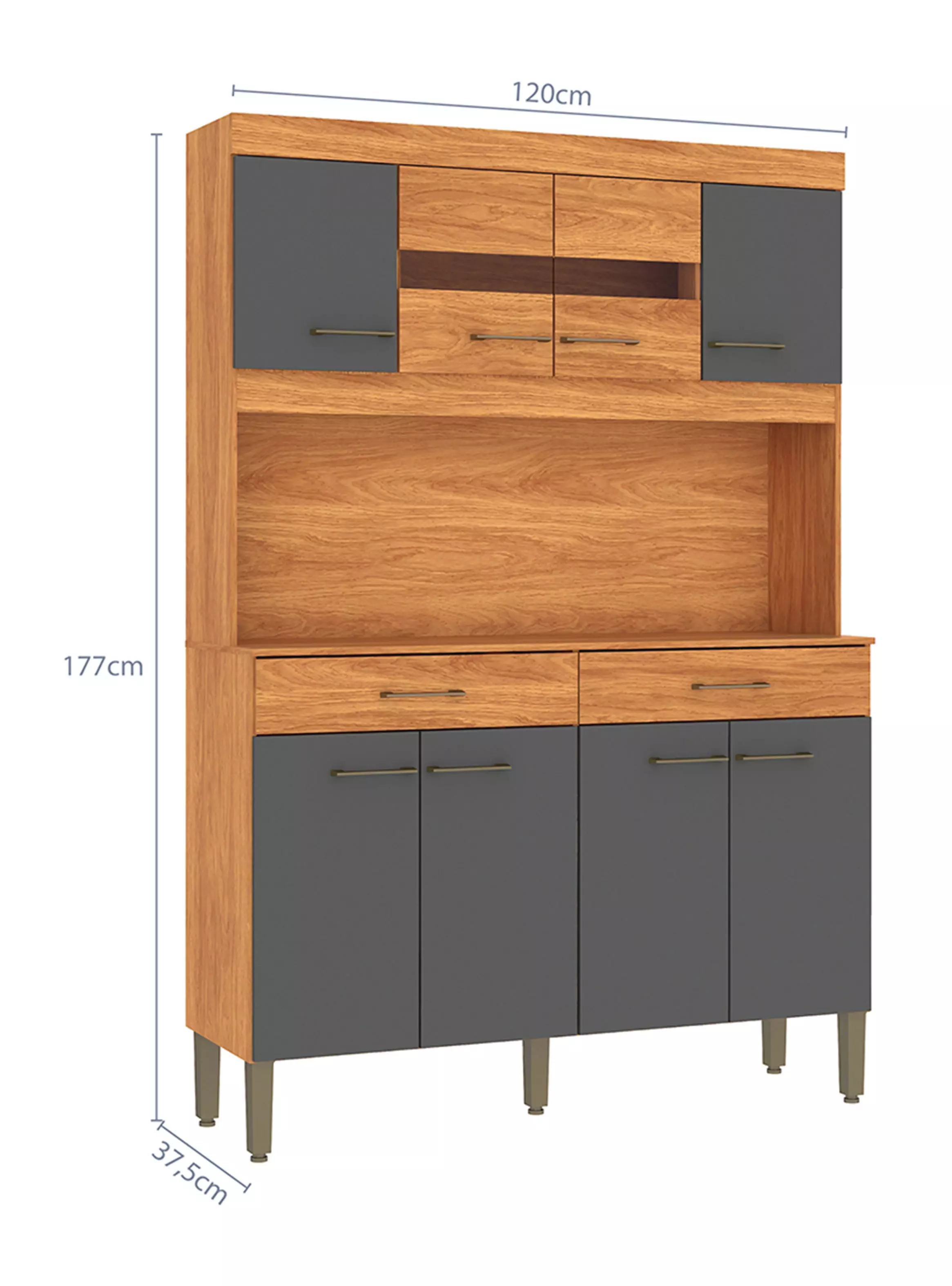 Kit Cocina Laura 177x37.5x120 cm-1