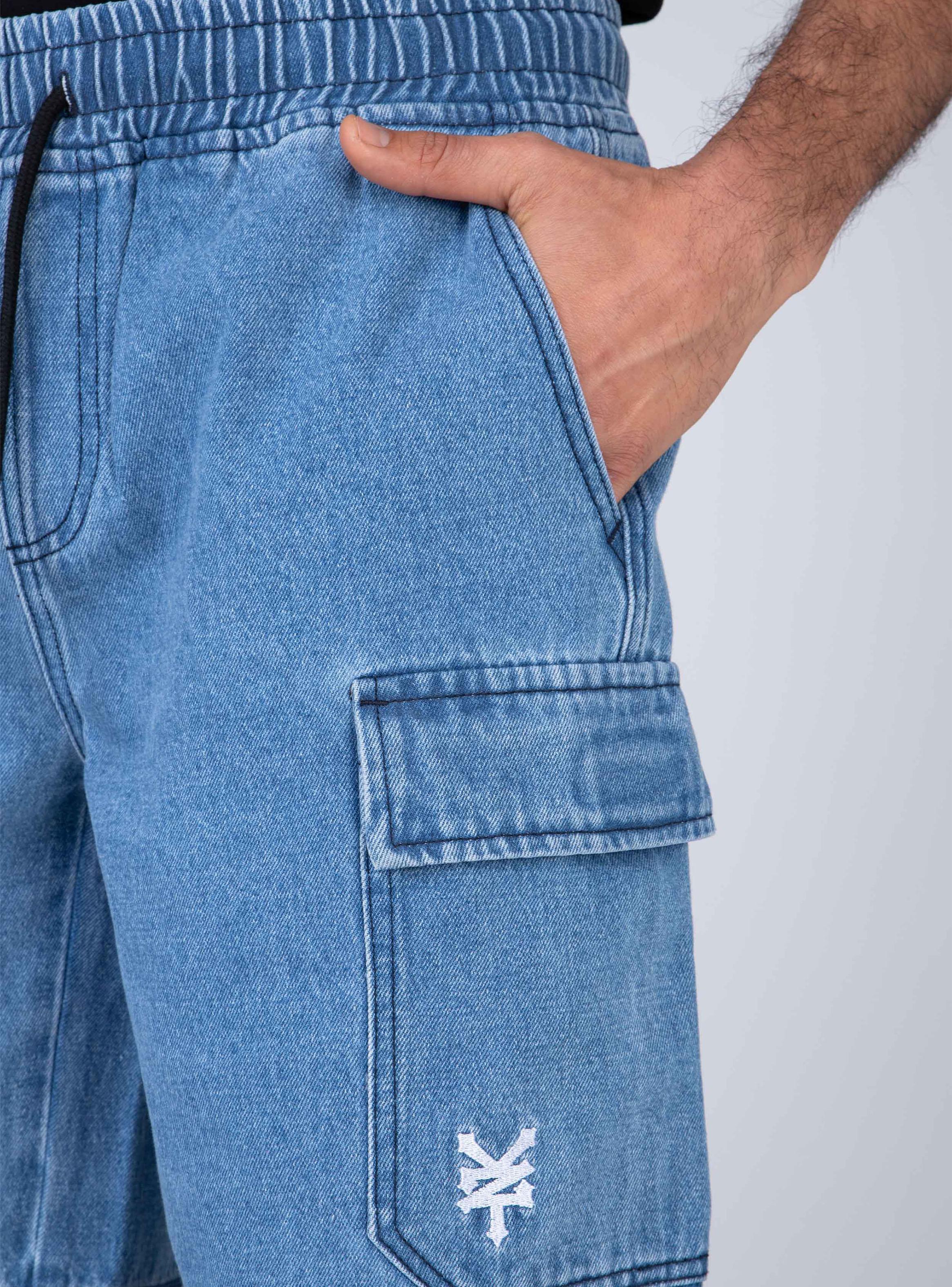 Short Jeans Carp Tiro Medio-2