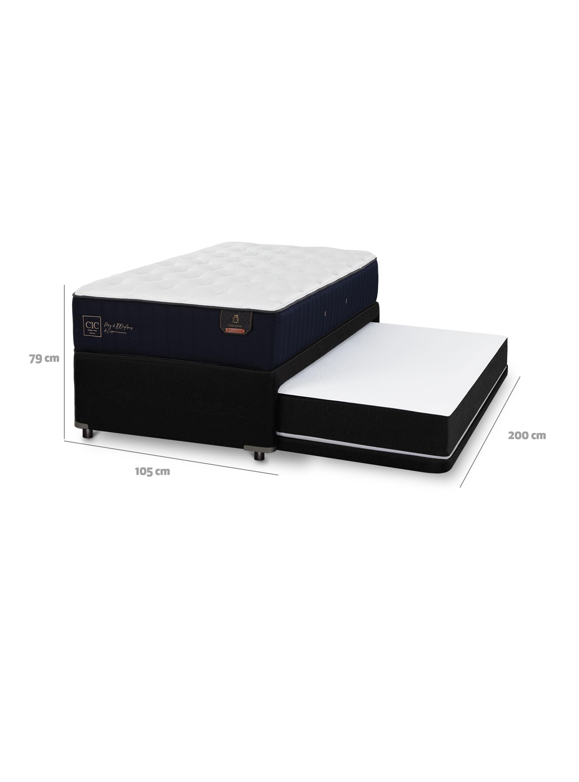 Diván Premium 1.5 Plazas Black Solo-1