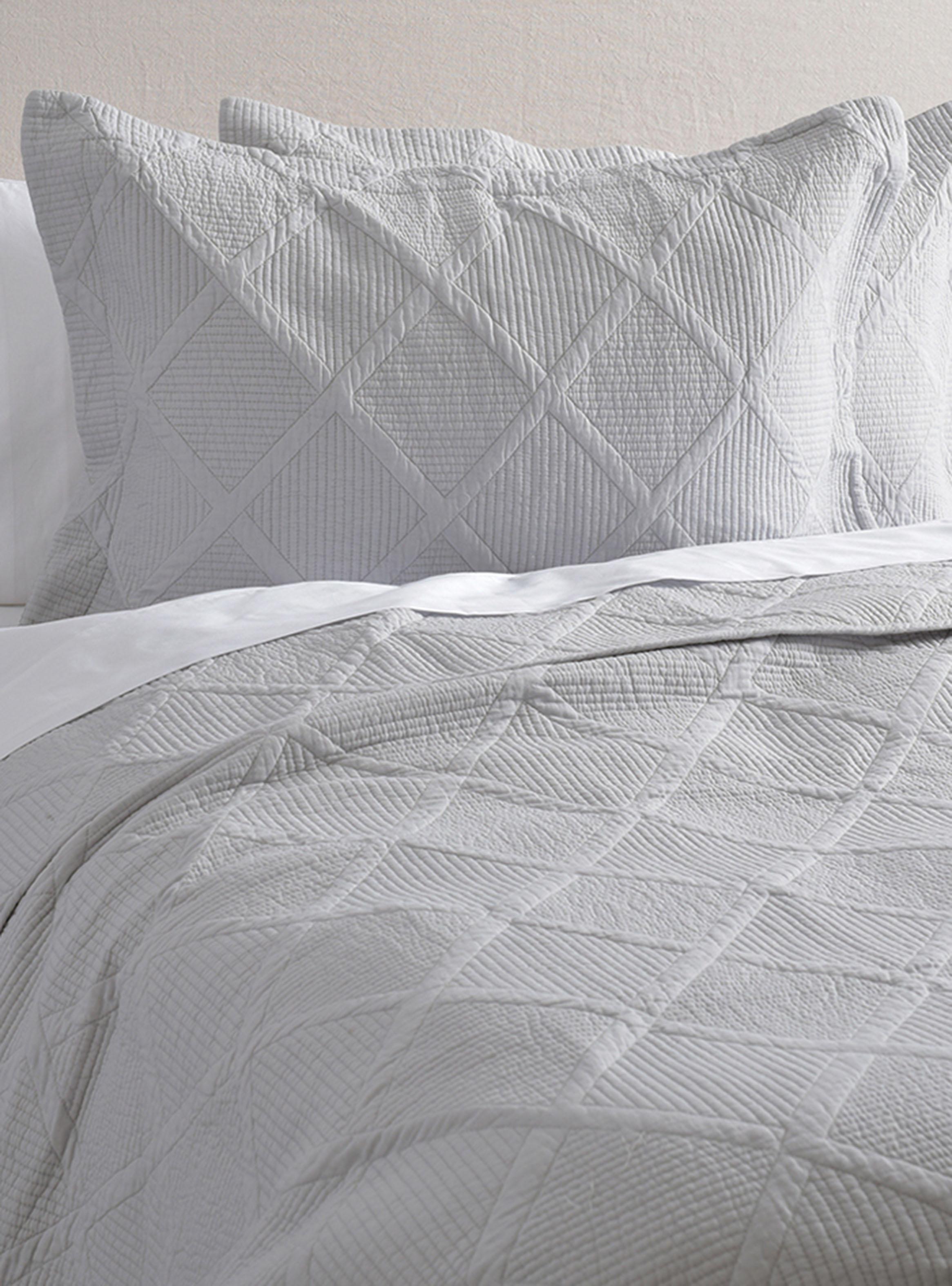 Quilt Rombos King Gris-0