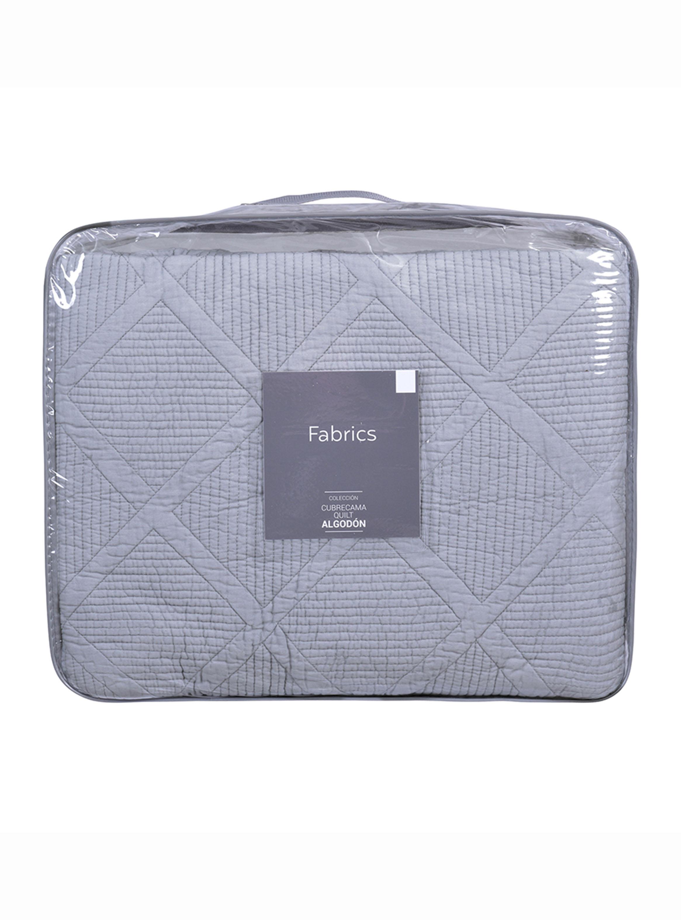 Quilt Rombos King Gris-2