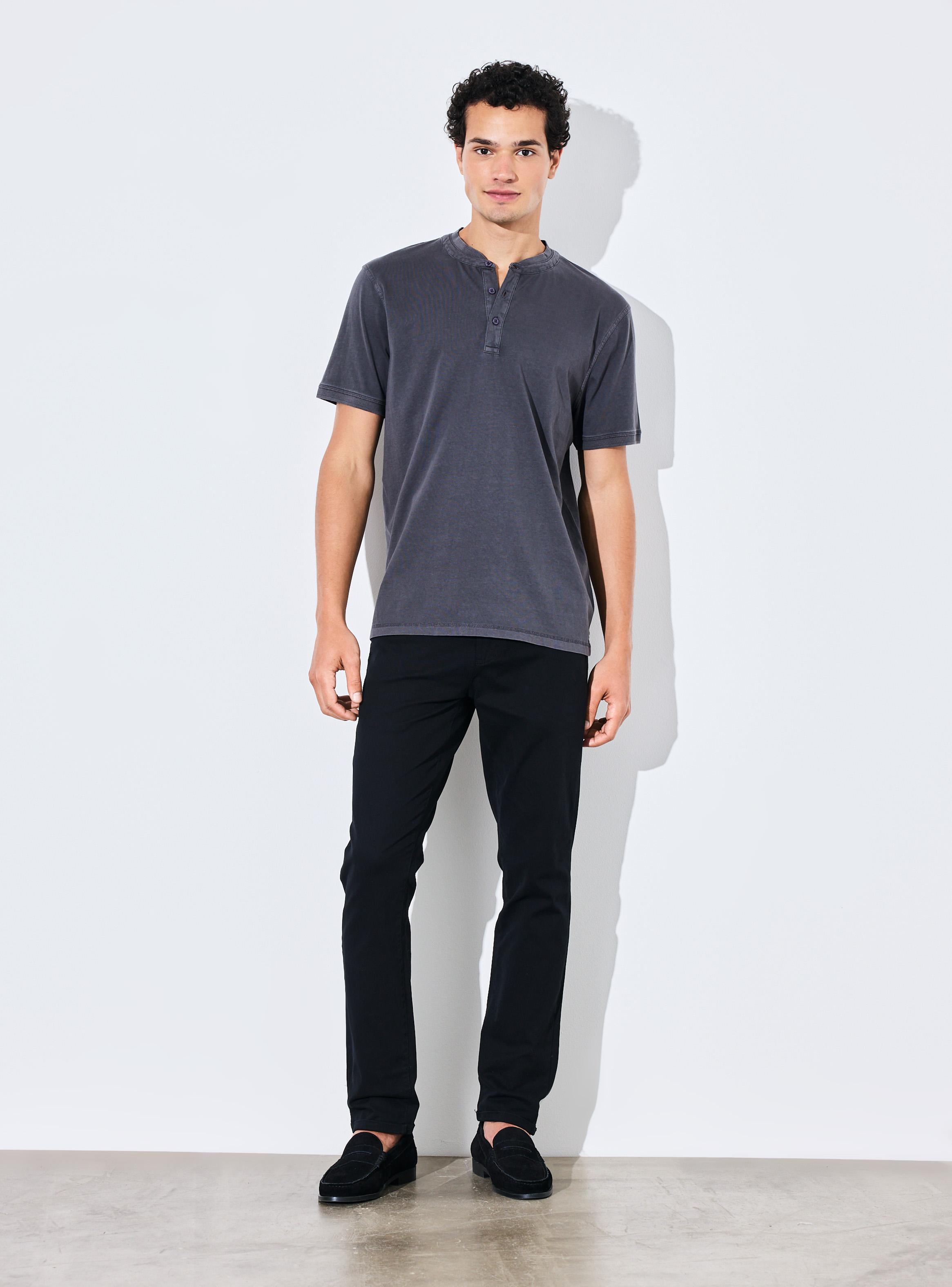 Polera Cuello Mao Botones Algodón-4