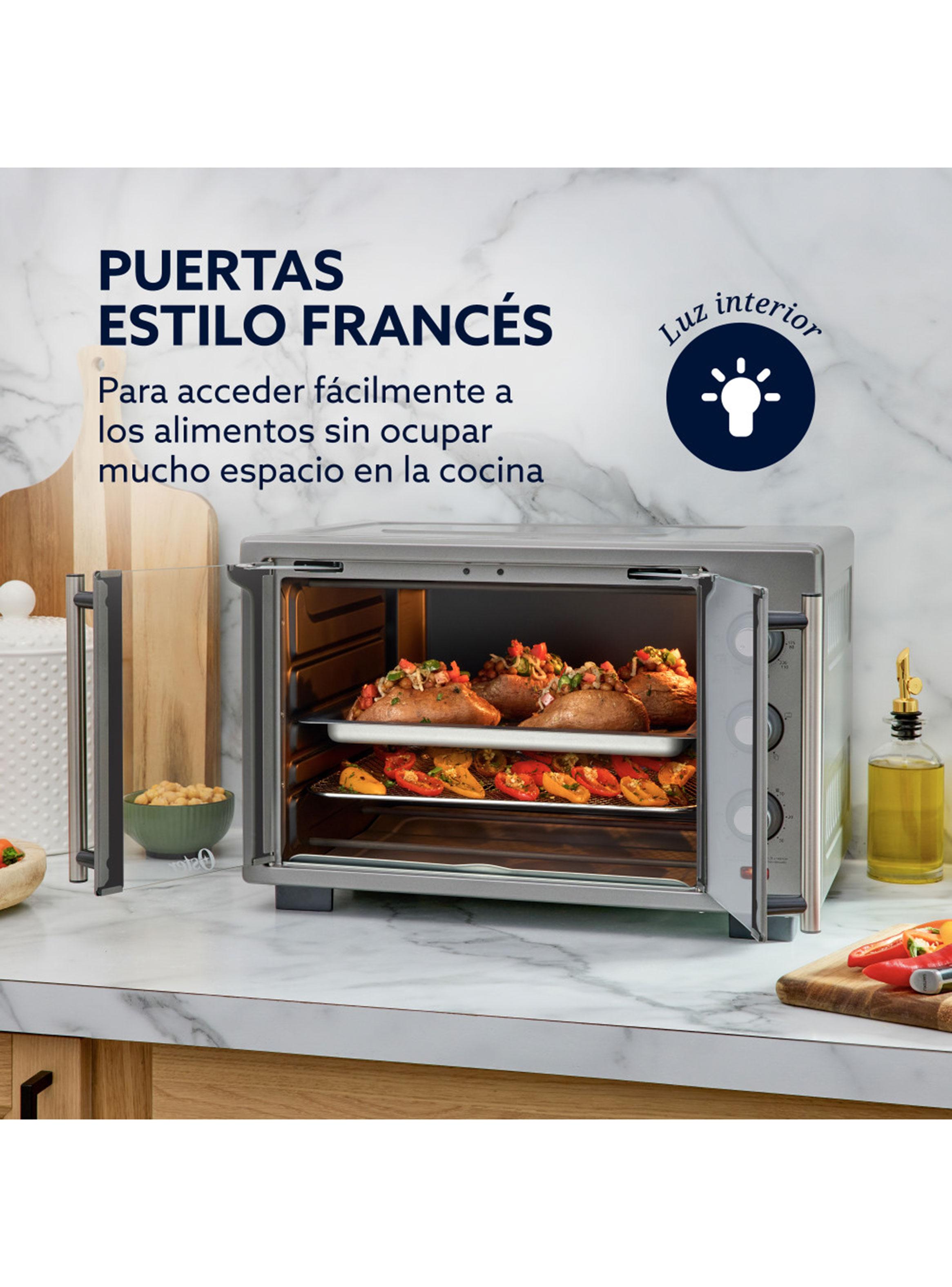 Horno Eléctrico con Freidora de Aire 35 Litros Puertas Francesas-3