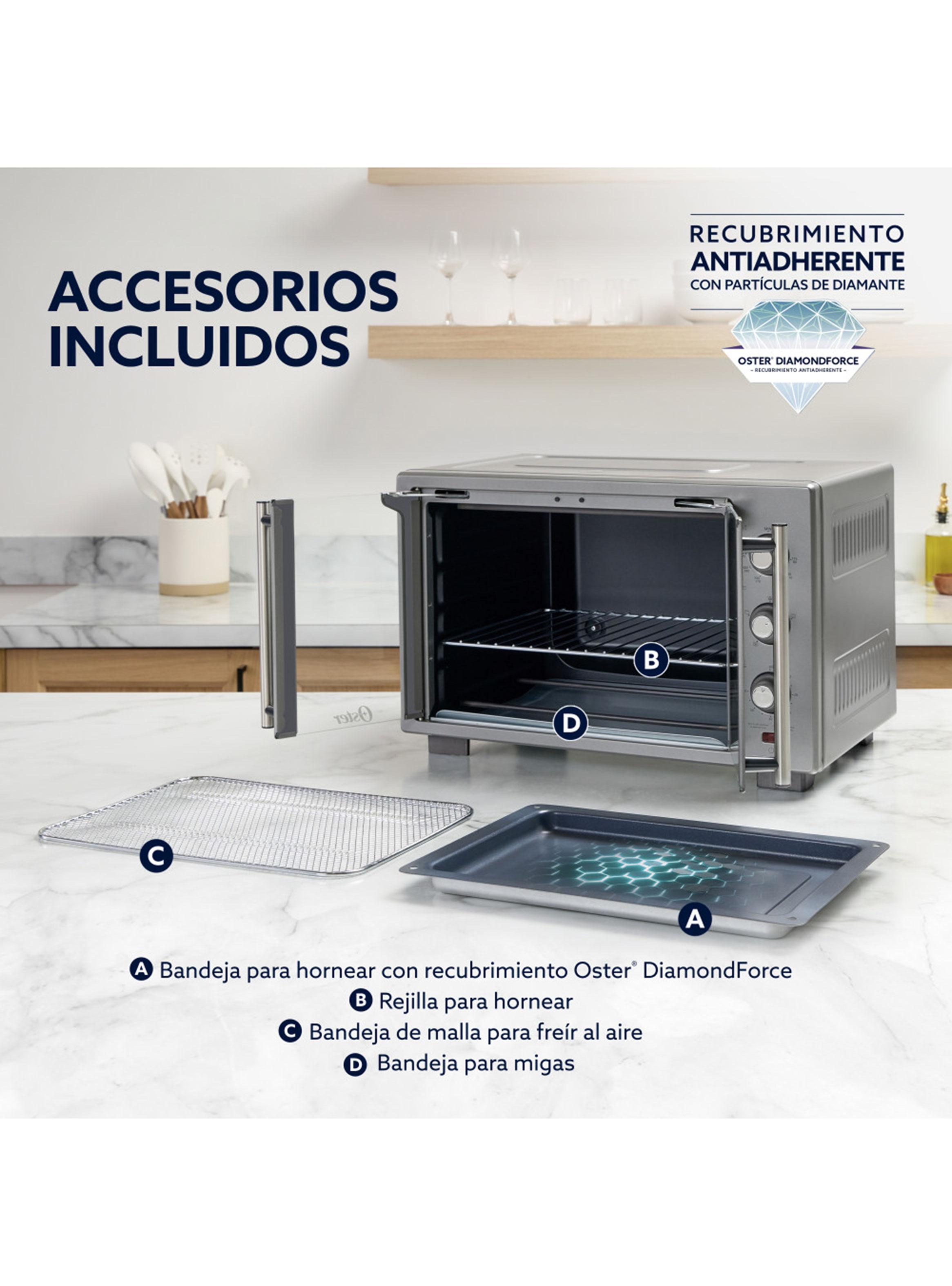 Horno Eléctrico con Freidora de Aire 35 Litros Puertas Francesas-1