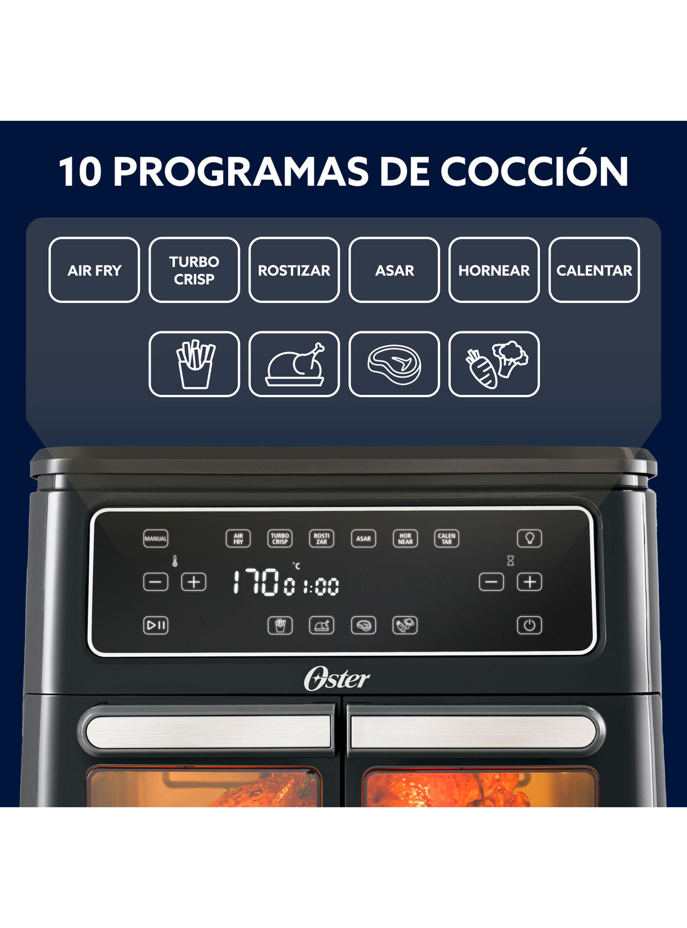 Freidora de Aire Digital 11 Litros CKSTAF11MCDDF Negro-4