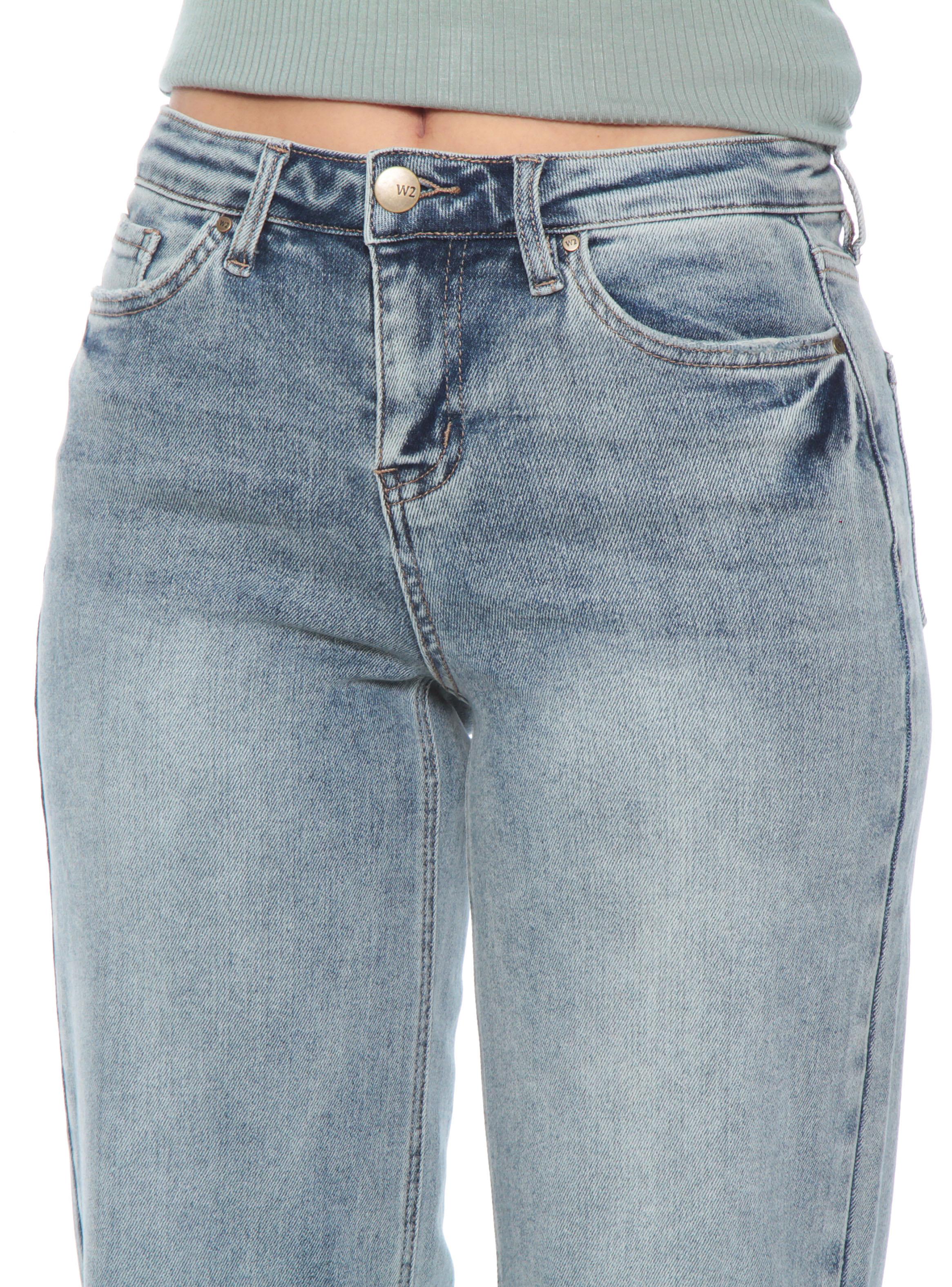Jeans Wide Leg Tiro Medio Básico-2