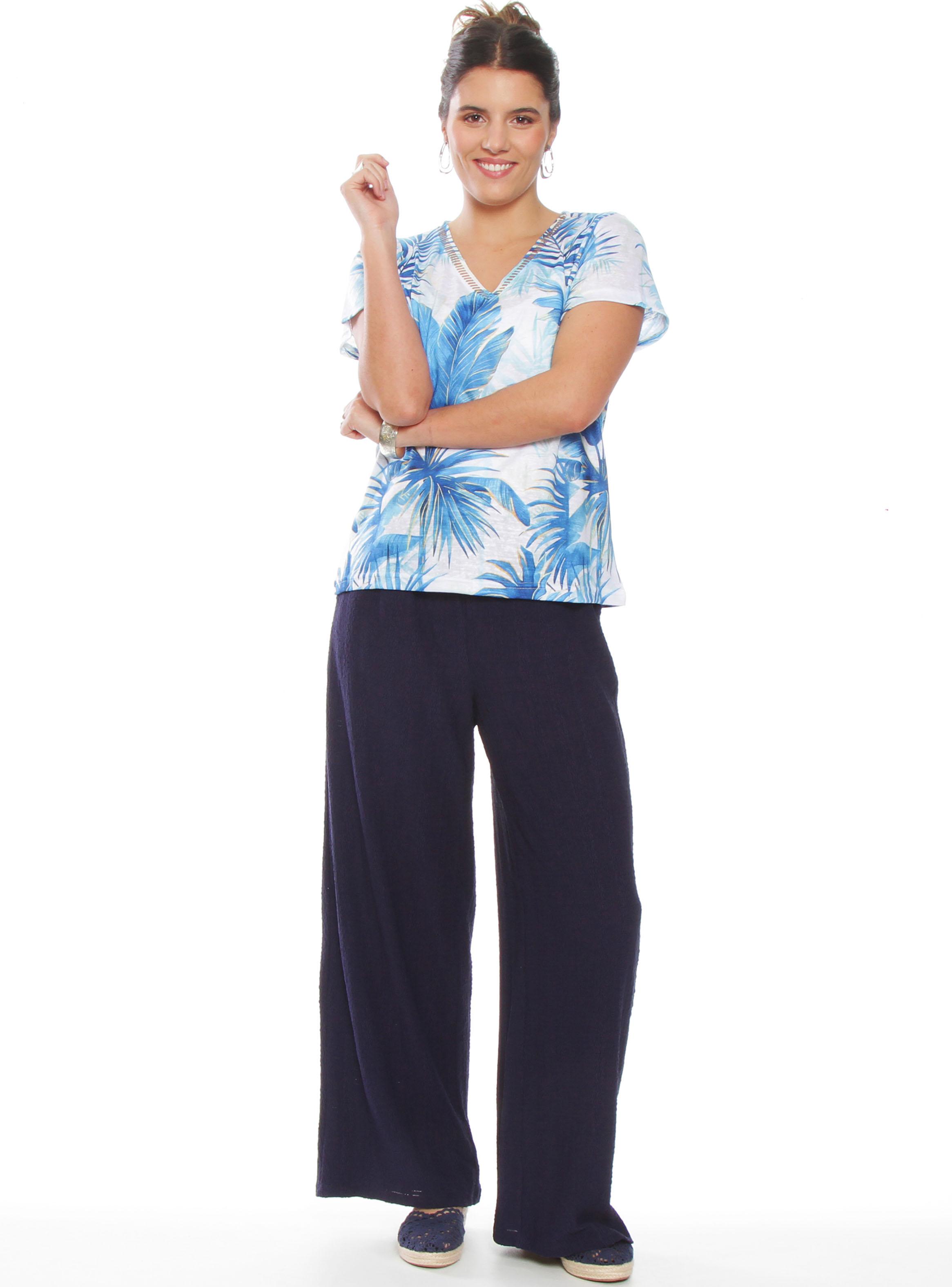 Polera Manga Corta Sublimada Escote V-3
