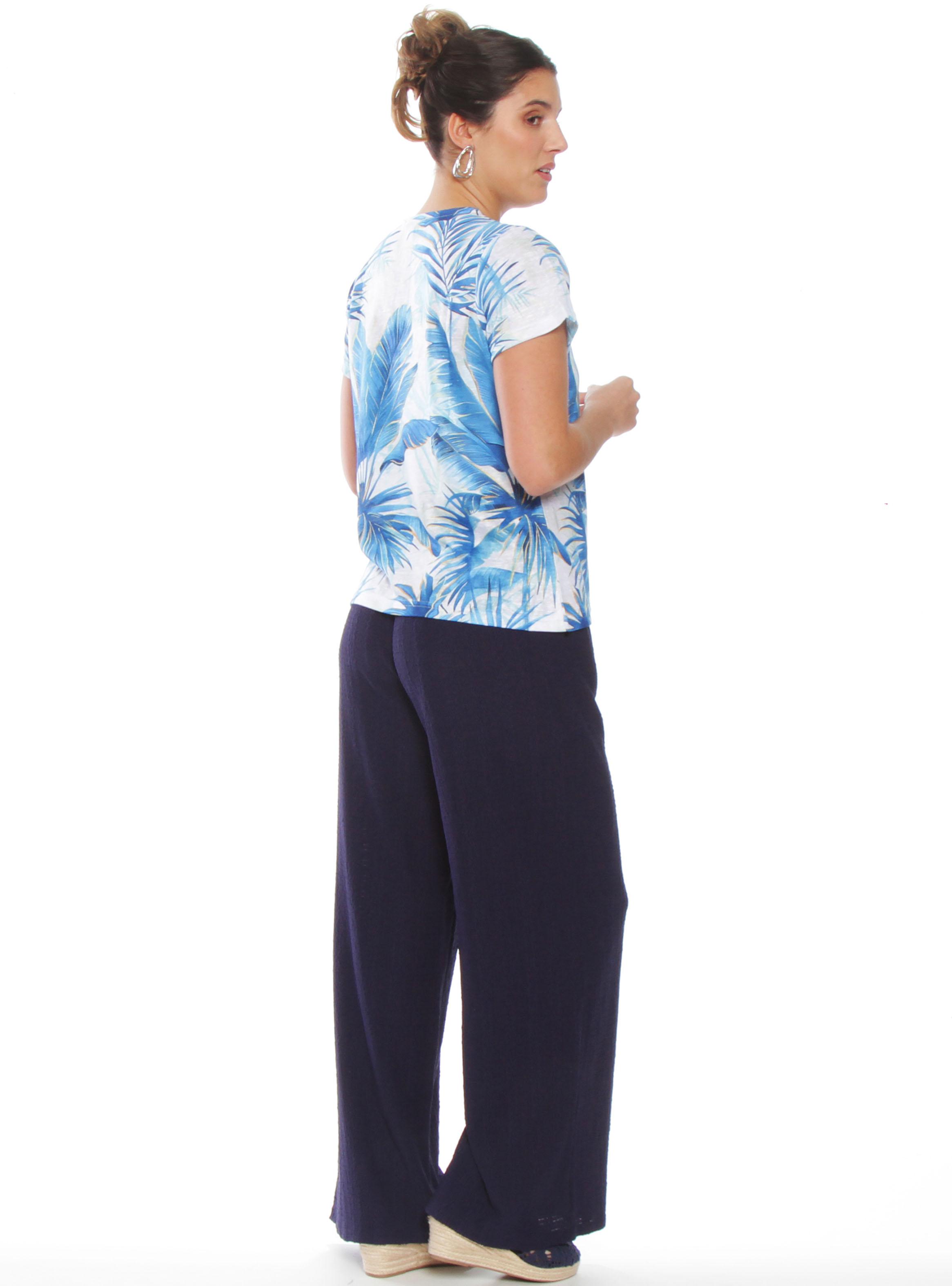 Polera Manga Corta Sublimada Escote V-4