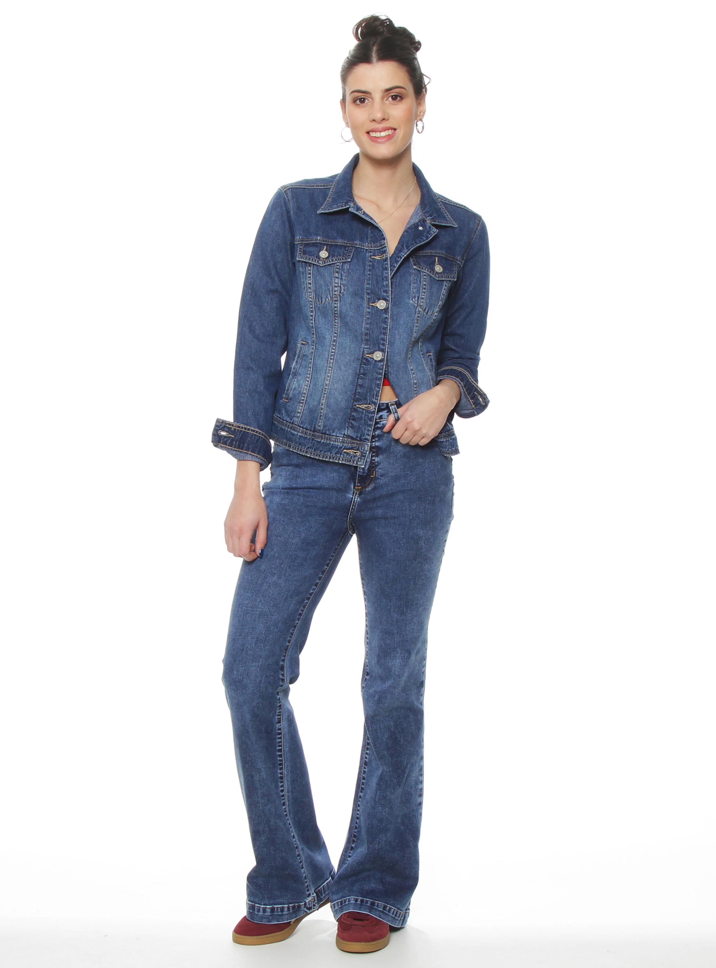 Chaqueta Denim Manga Larga Abotonada-3