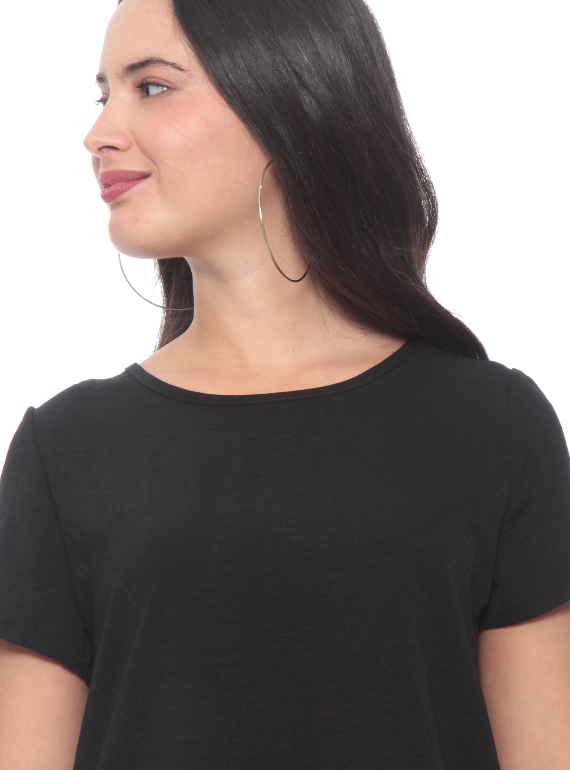 Blusa Manga Corta Escote Redondo-2