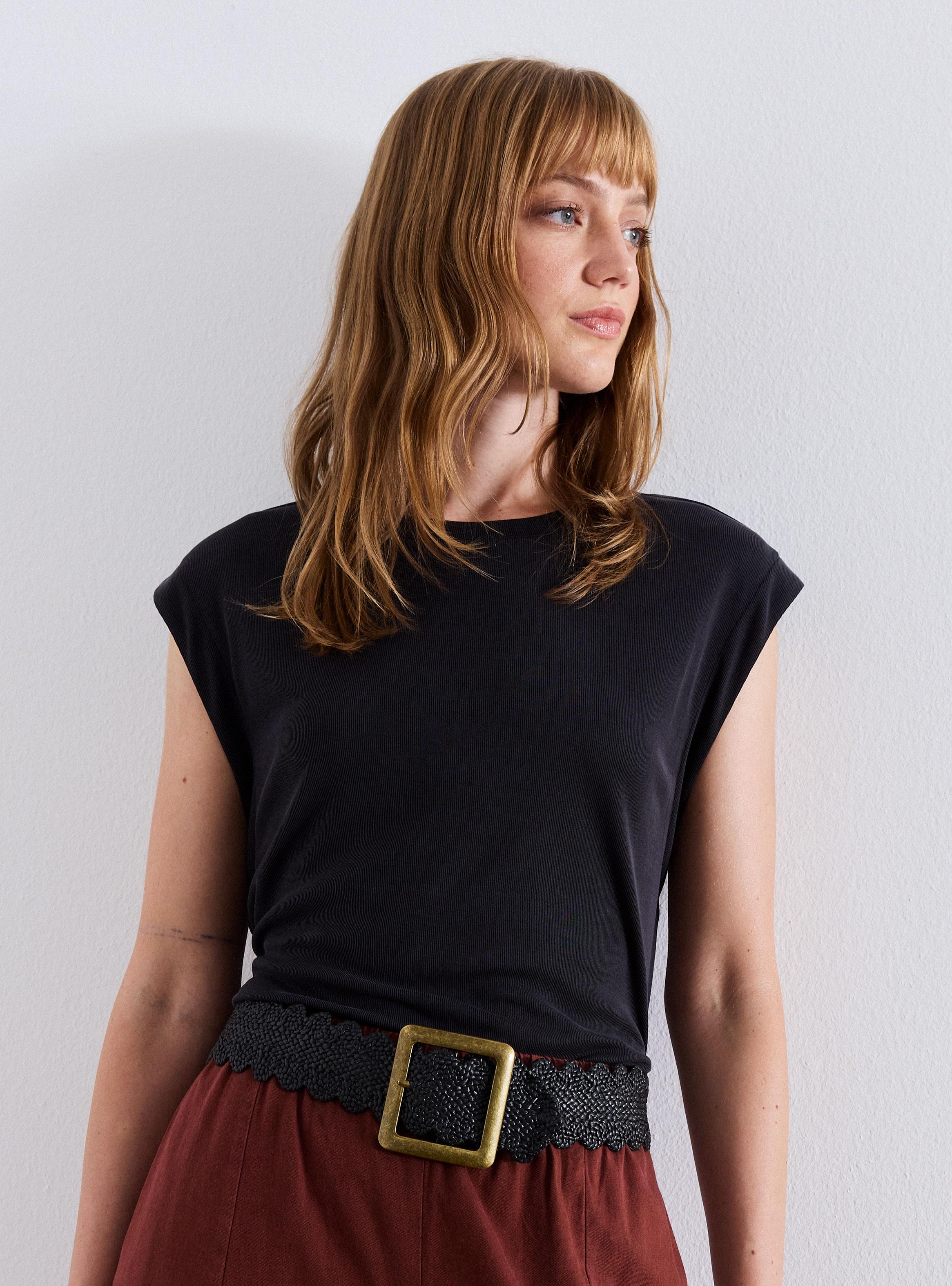 Cinturón Tejido Elasticado con Hebilla Grande-3