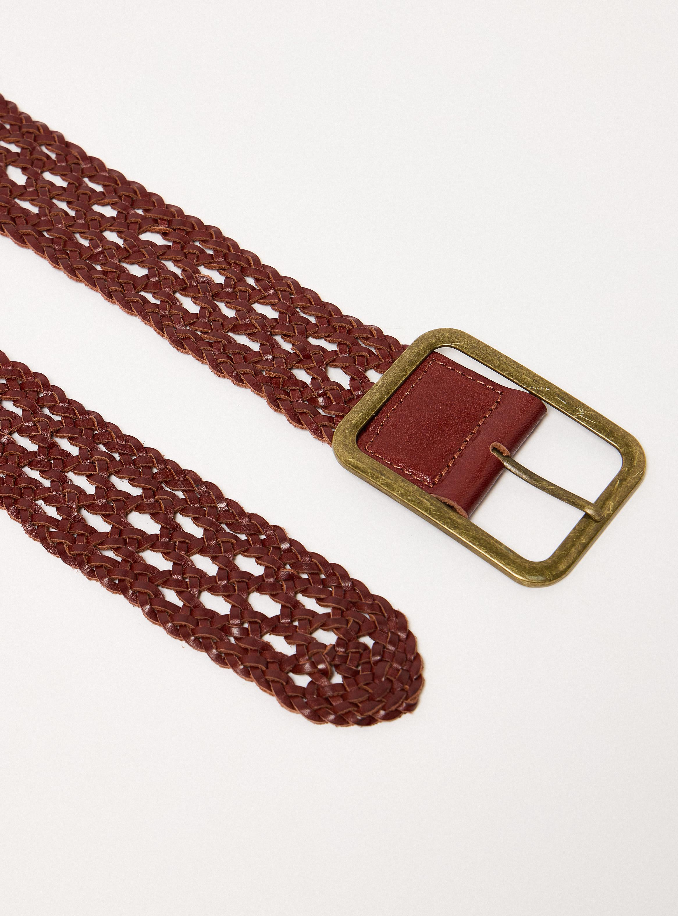 Cinturón Diseño Calado Cuero-2