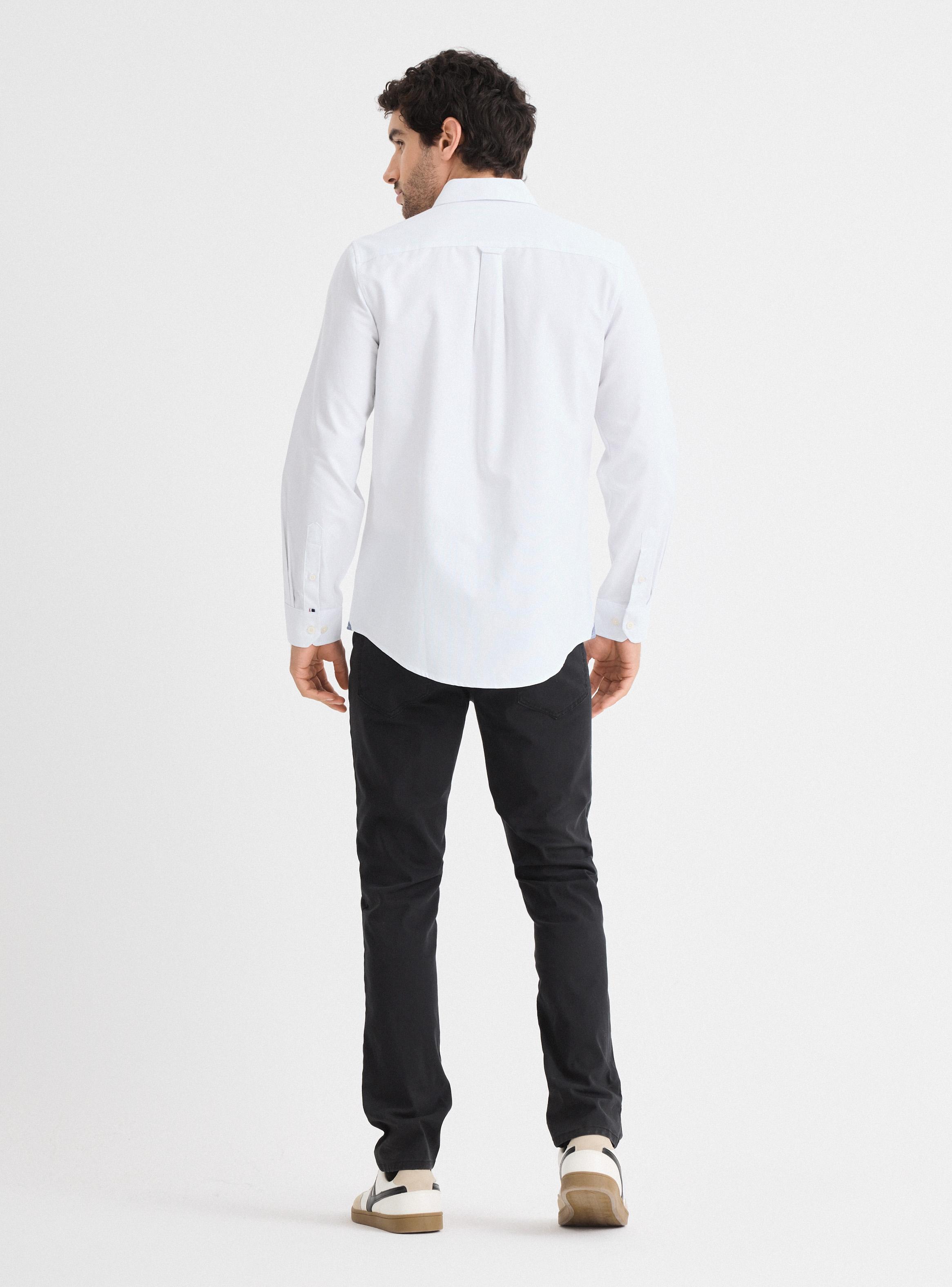 Camisa Manga Larga Basica Oxford Custom Fit-5