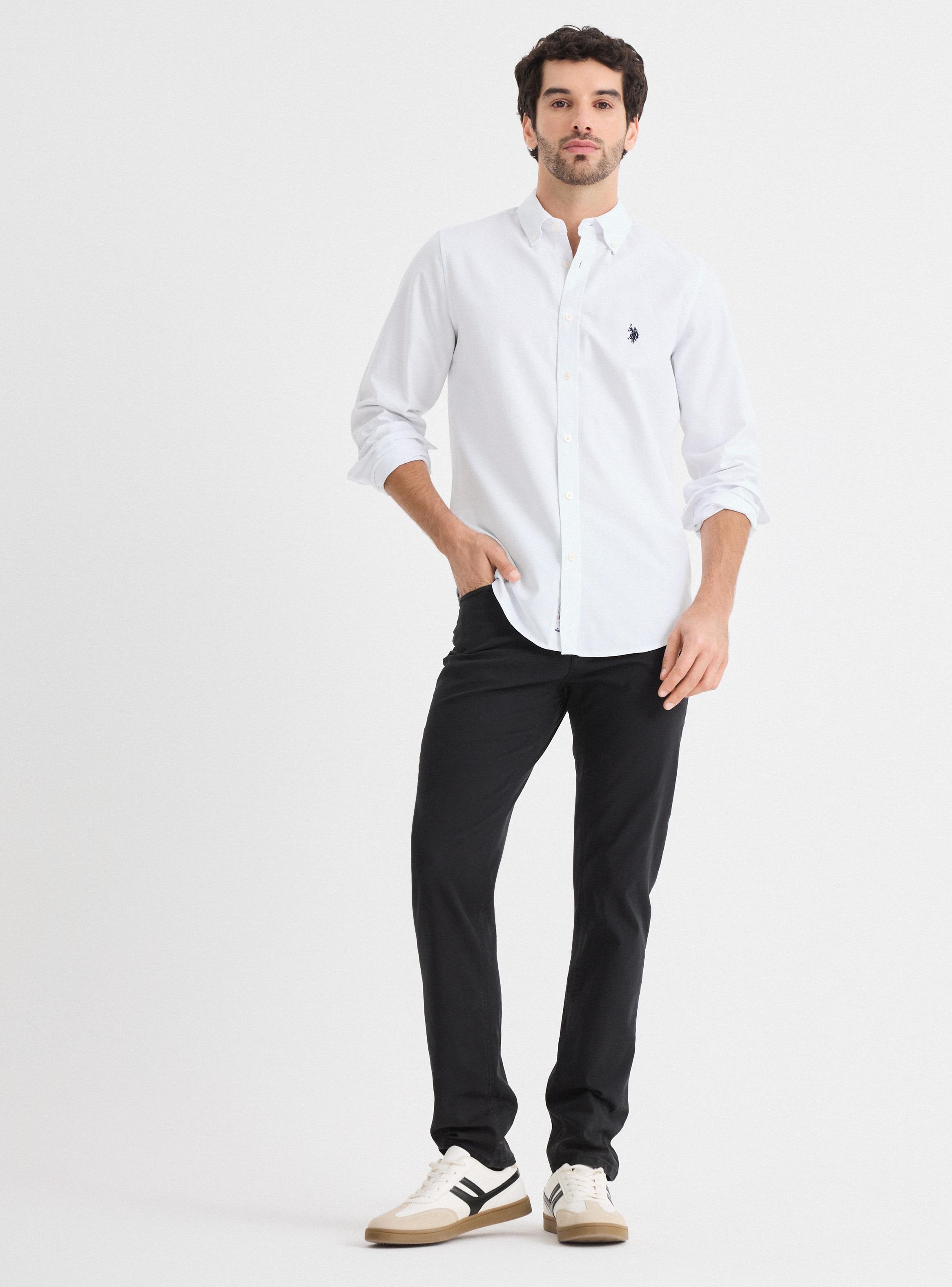 Camisa Manga Larga Basica Oxford Custom Fit-4