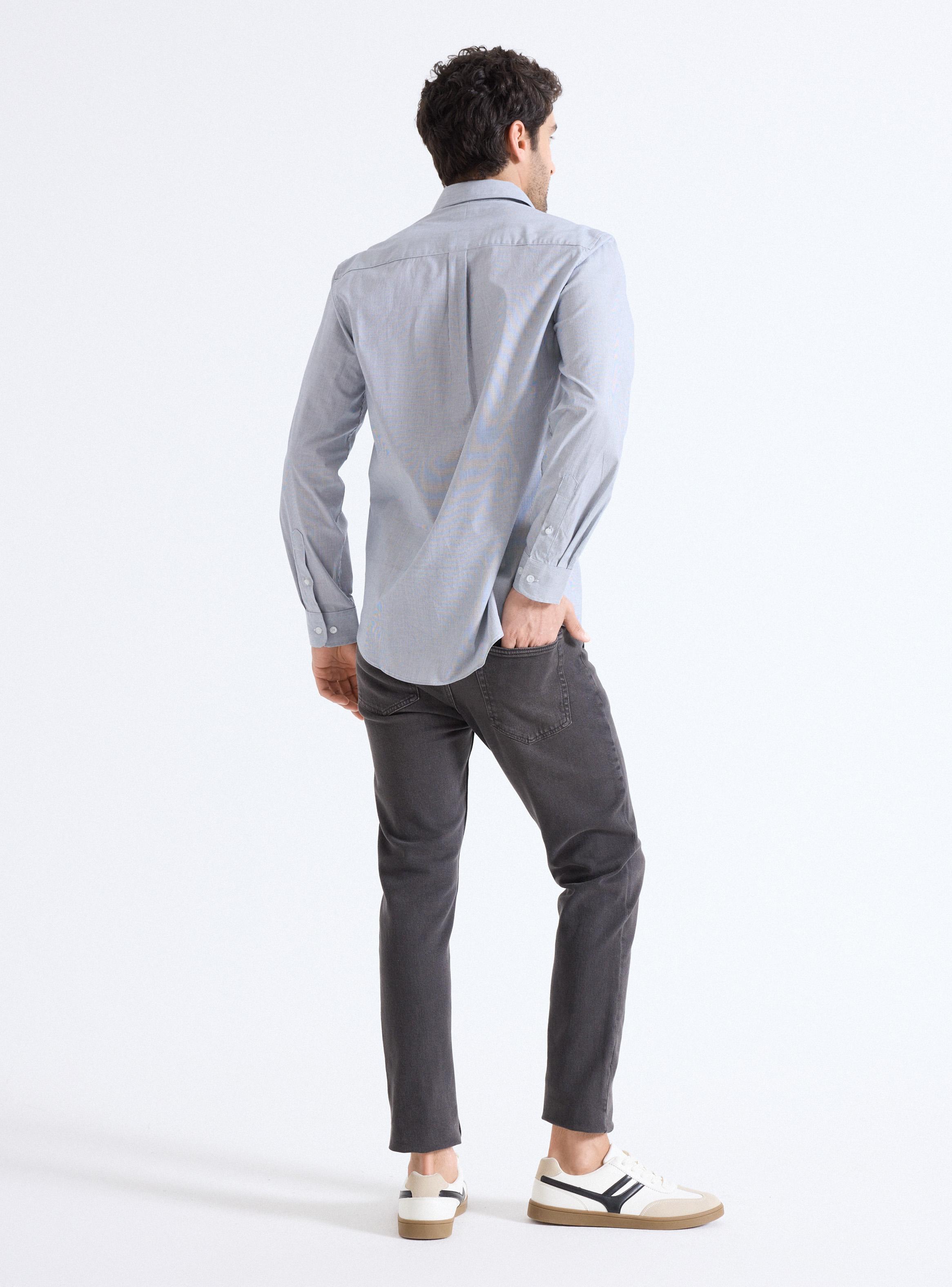 Camisa Manga Larga Work Líneas Custom Fit-5