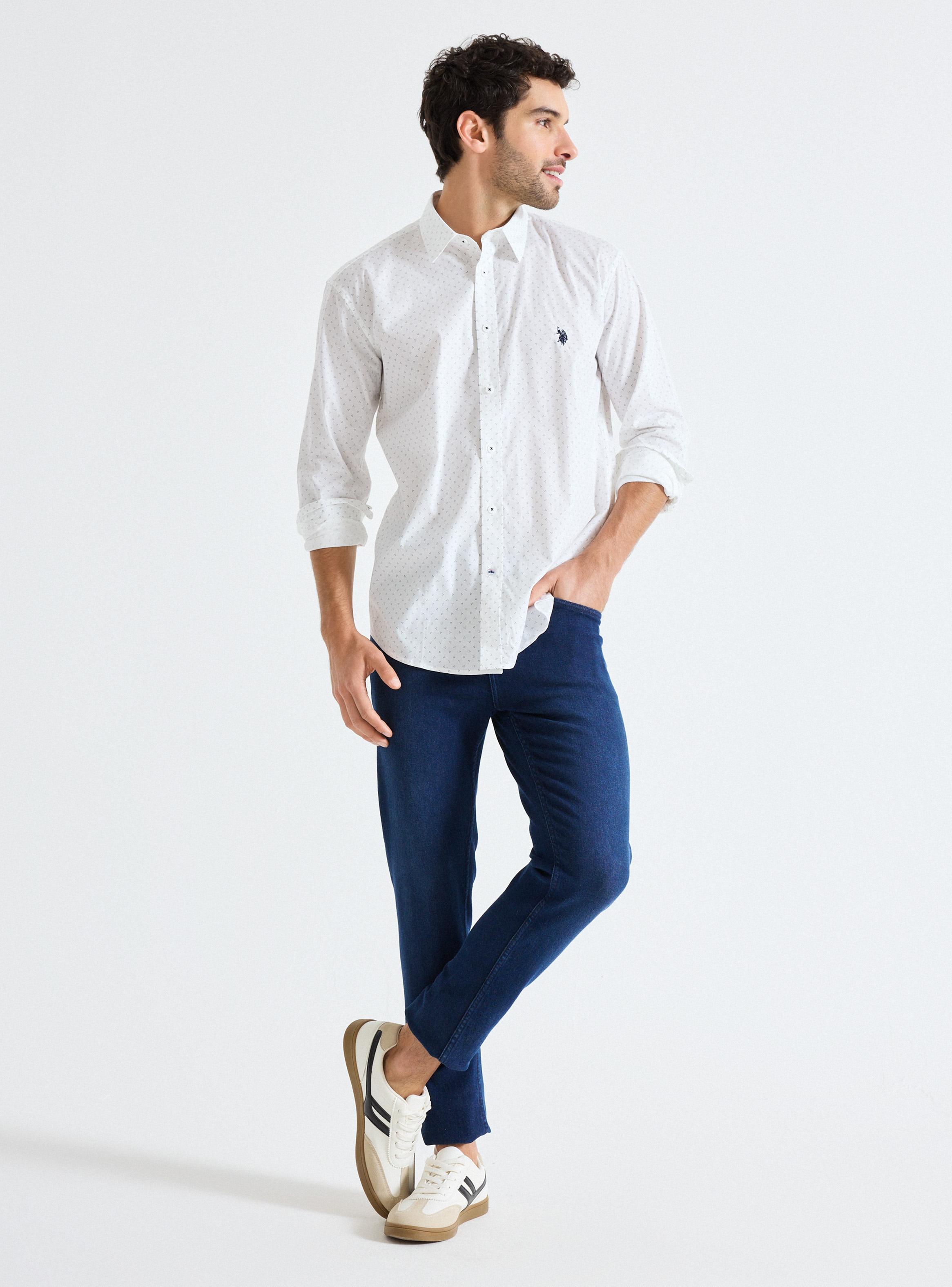 Camisa Manga Larga Puntos Regular Fit-4