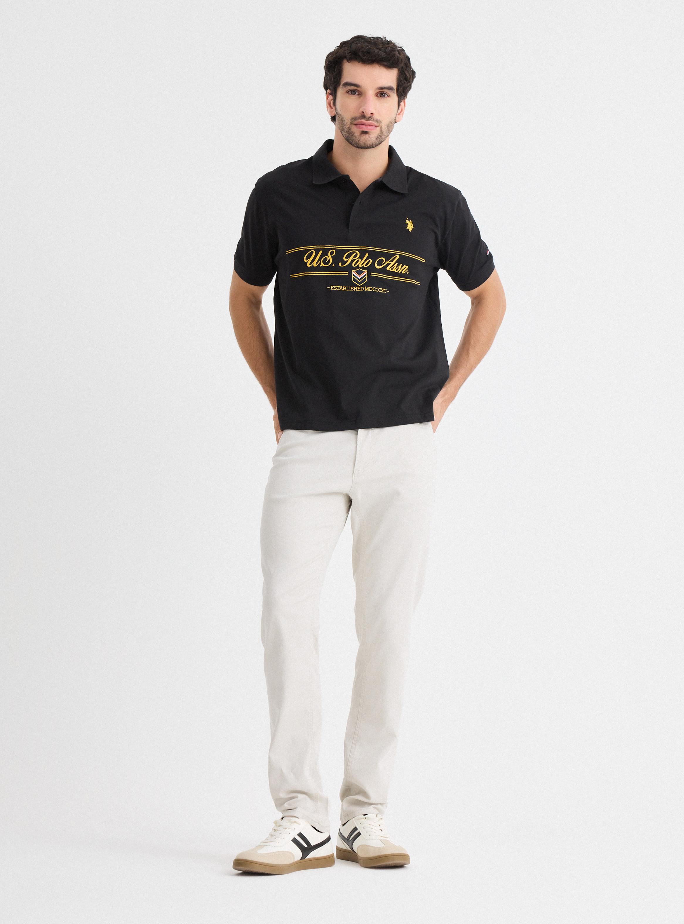 Polera Jersey Regular Fit con Logo Bordado-4