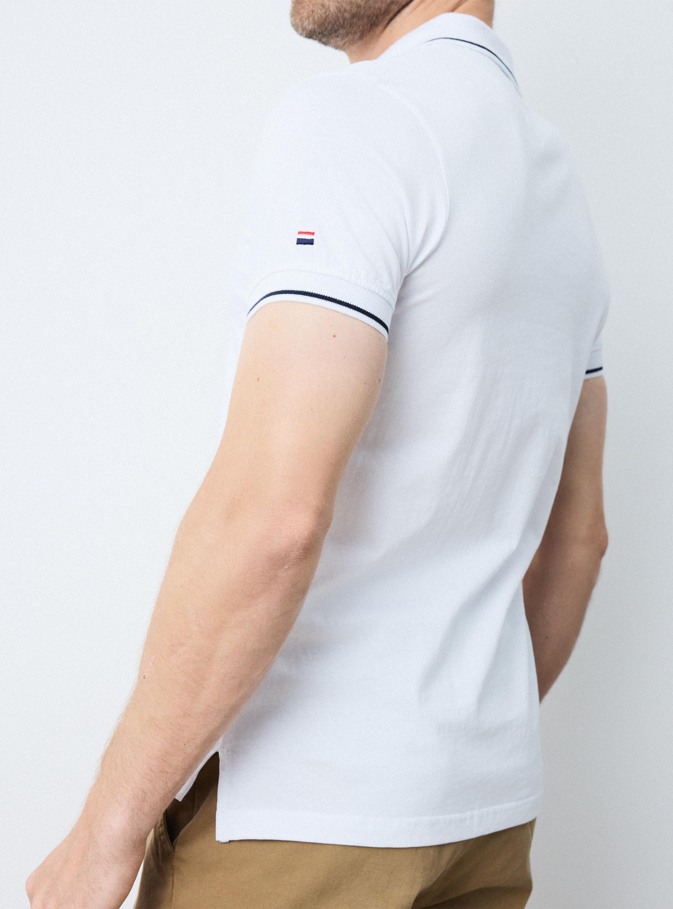 Polera Jersey Cuello Polo Custom Fit Cierre-3