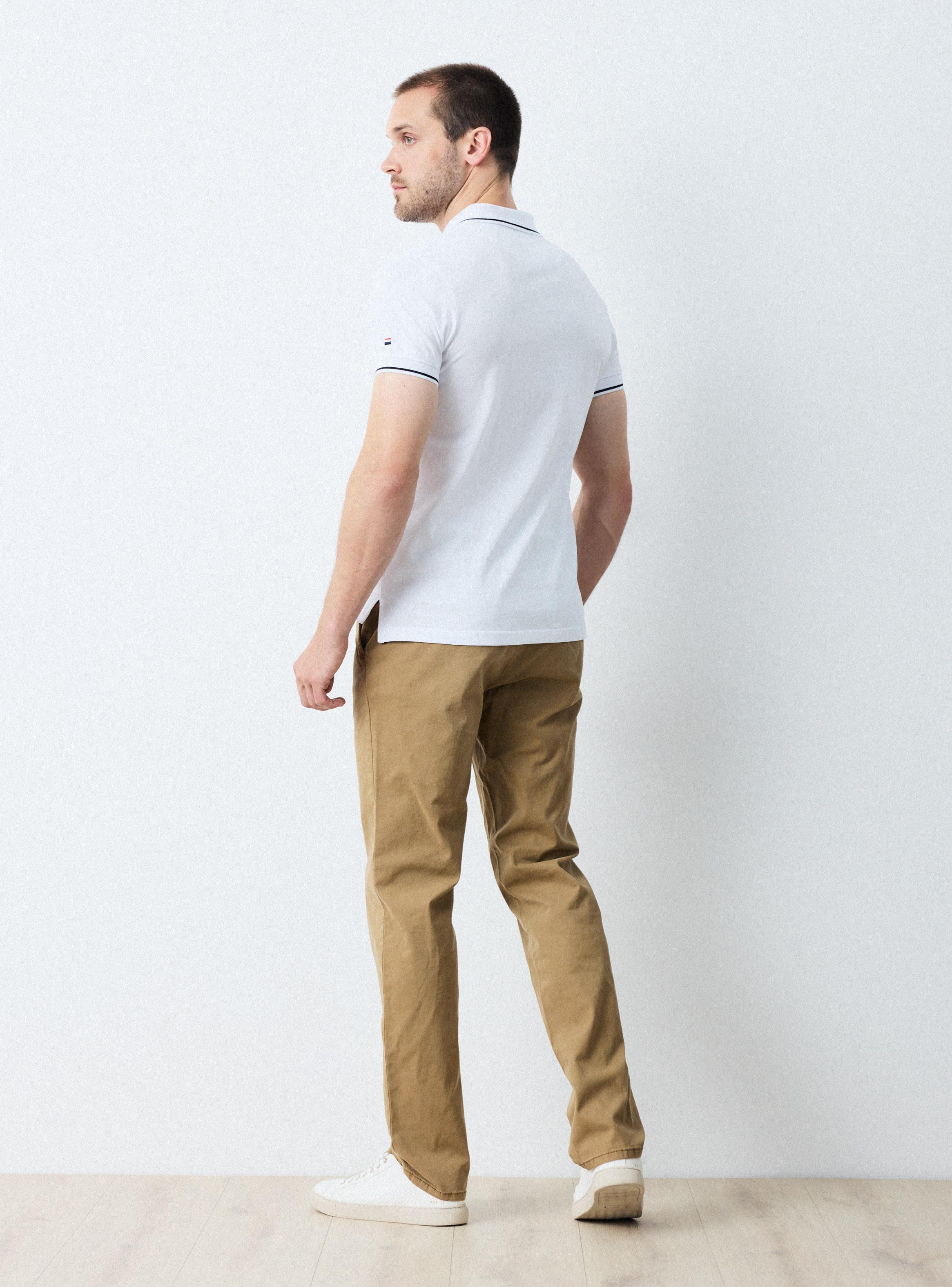 Polera Jersey Cuello Polo Custom Fit Cierre-5