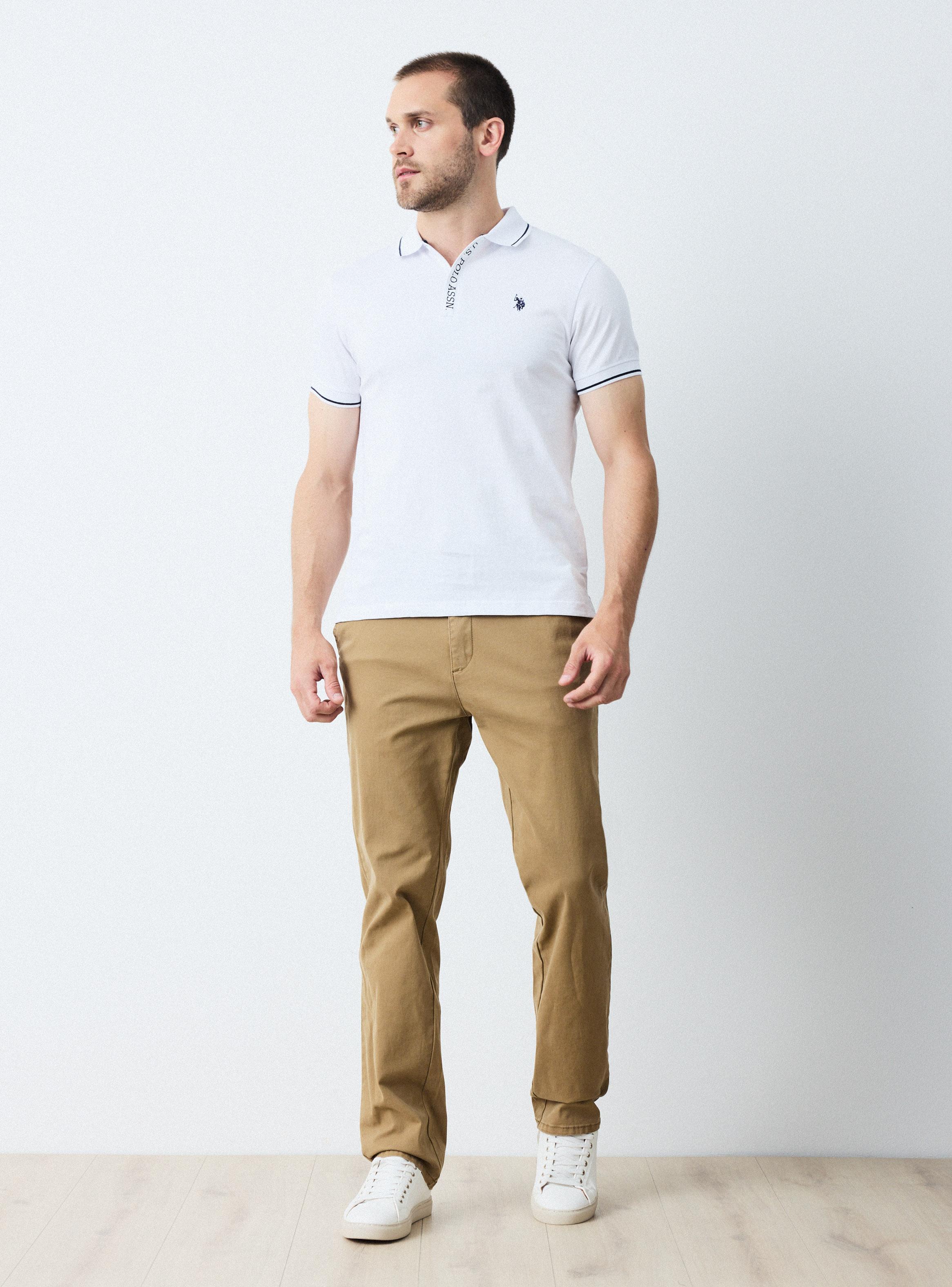 Polera Jersey Cuello Polo Custom Fit Cierre-4