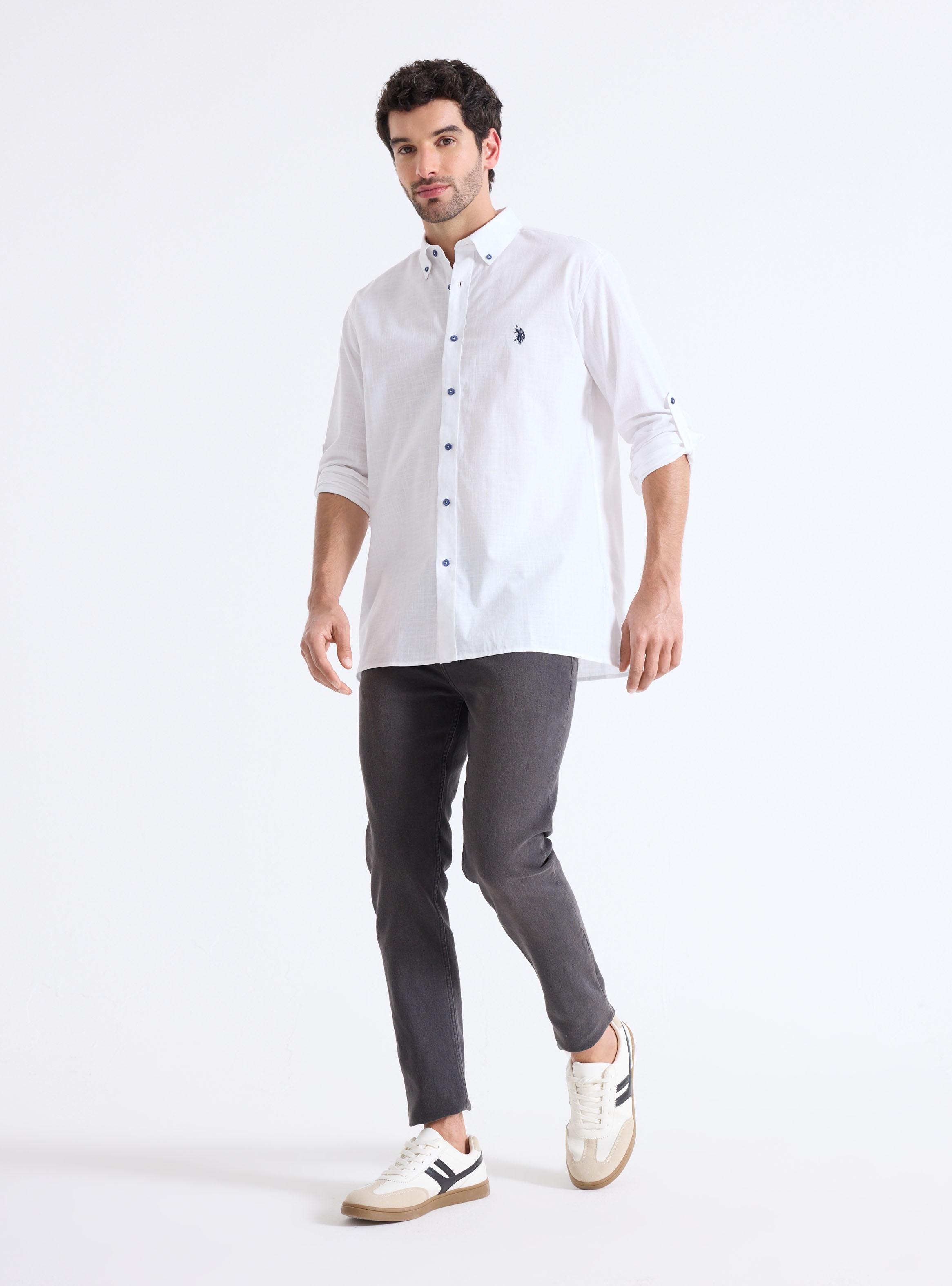 Camisa Manga Larga Slub Look Lino-4